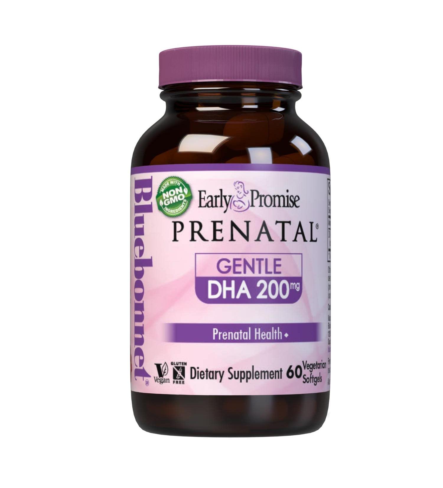 Bluebonnet Nutrition Early Promise Prenatal DHA 200 mg - 60 Vegetarian Softgels | Gentle Formula for Healthy Pregnancy - Buy Online on GoSupps.com