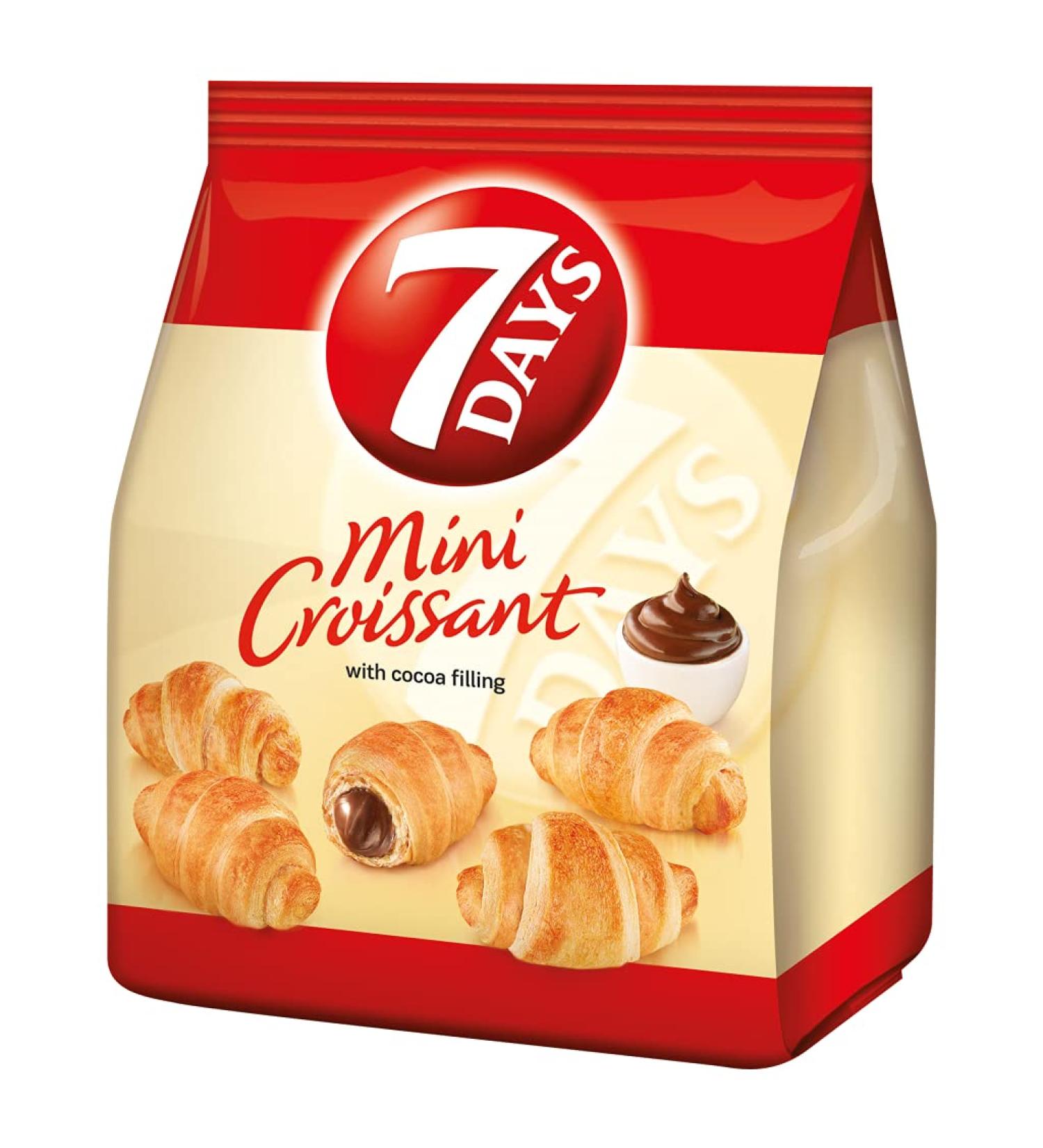 7Days Mini Croissant Chocolate Filling, Single Bag, by 7 Days
