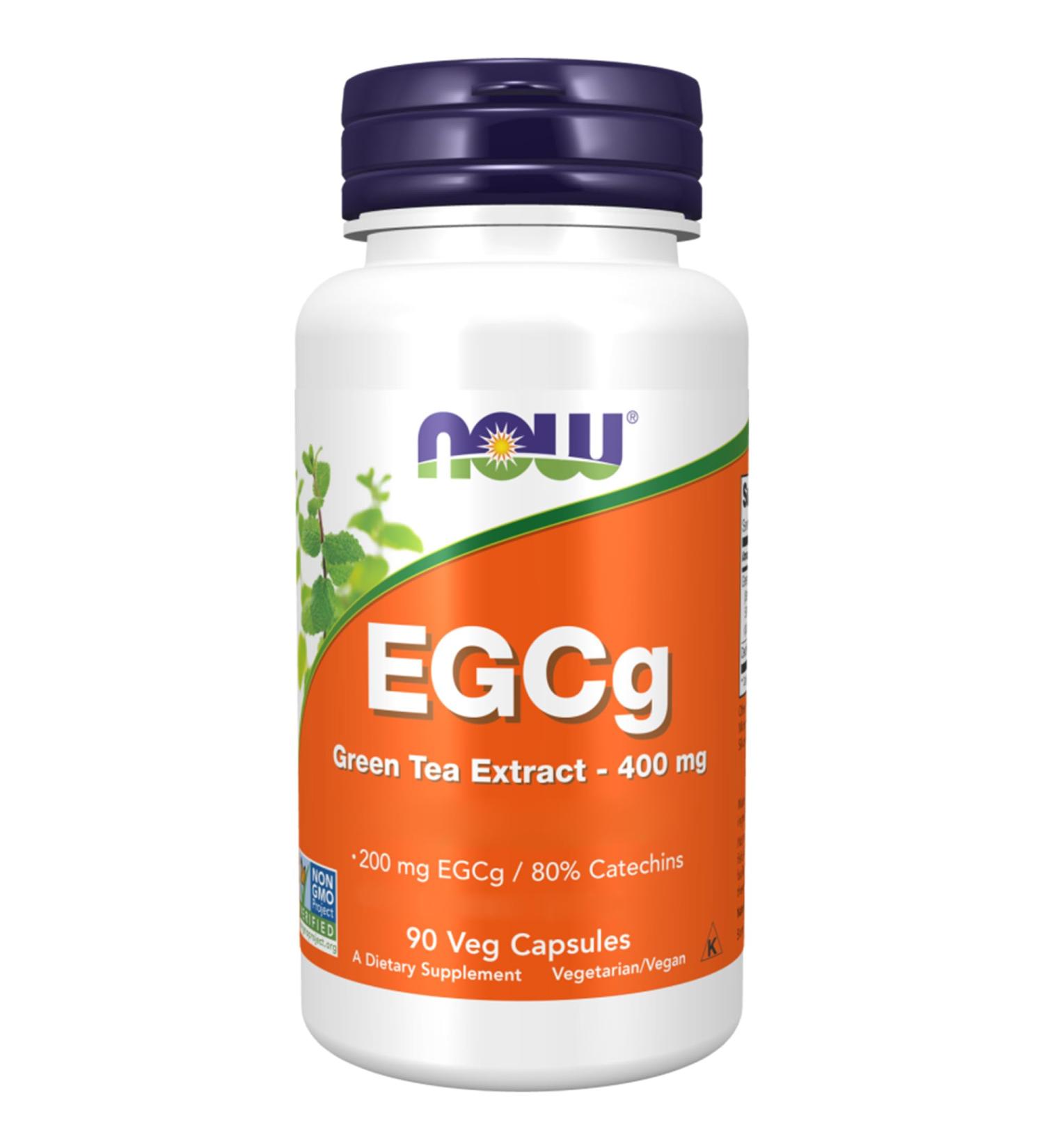 NOW Foods EGCG Green Tea Extract 400mg - 90 Vegan Capsules | Lab-Tested, Gluten-Free, Soy-Free, Vegetarian, Non-GMO - Buy Online on GoSupps.com