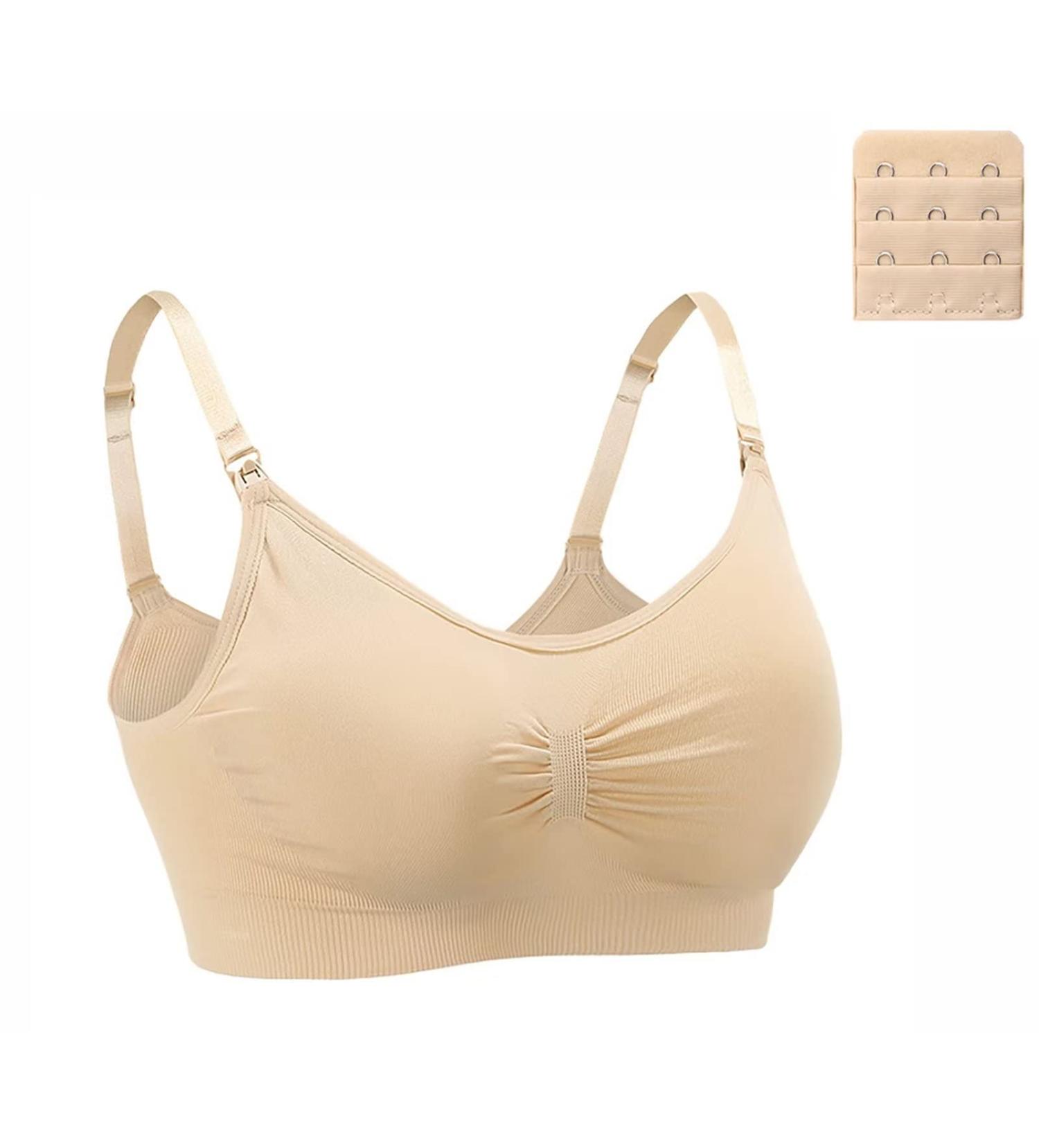 Dreamburn Maternity Nursing Bra: Wireless, Seamless, Comfortable - XXL, Beige Style 1 - Buy Online on GoSupps.com