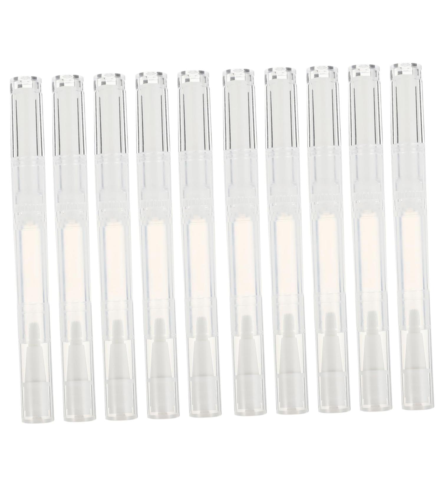 10pi ces Stylos Vides Transparents Lot De Tubes Pour Huile Ongles Pinceau Applicateur Brillant L vres Liquide Blanc - Buy Online on GoSupps.com