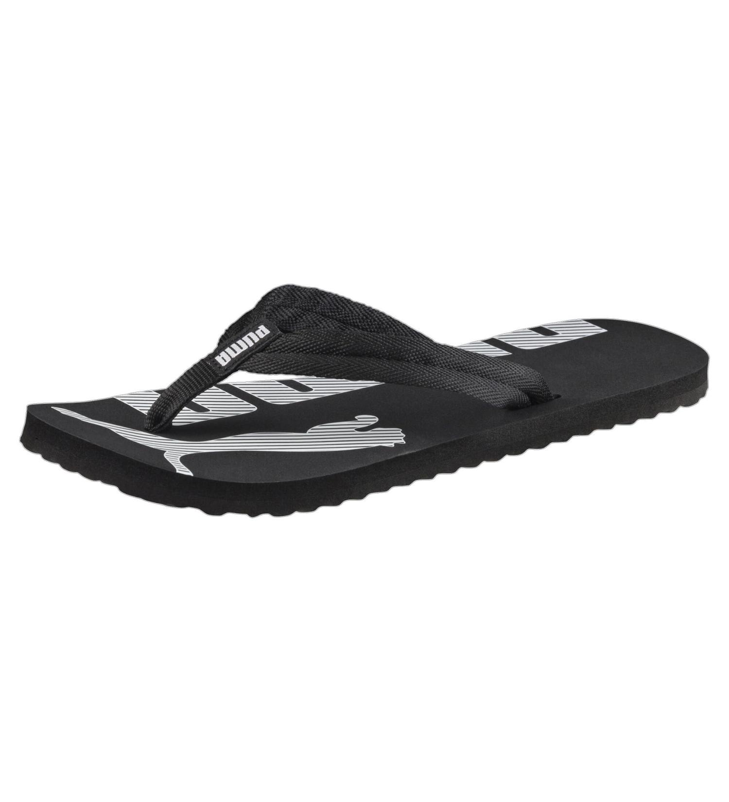 PUMA Unisex Epic Flip V2 Sandals 38 EU - Black/White | International Shipping Available - Buy Online on GoSupps.com