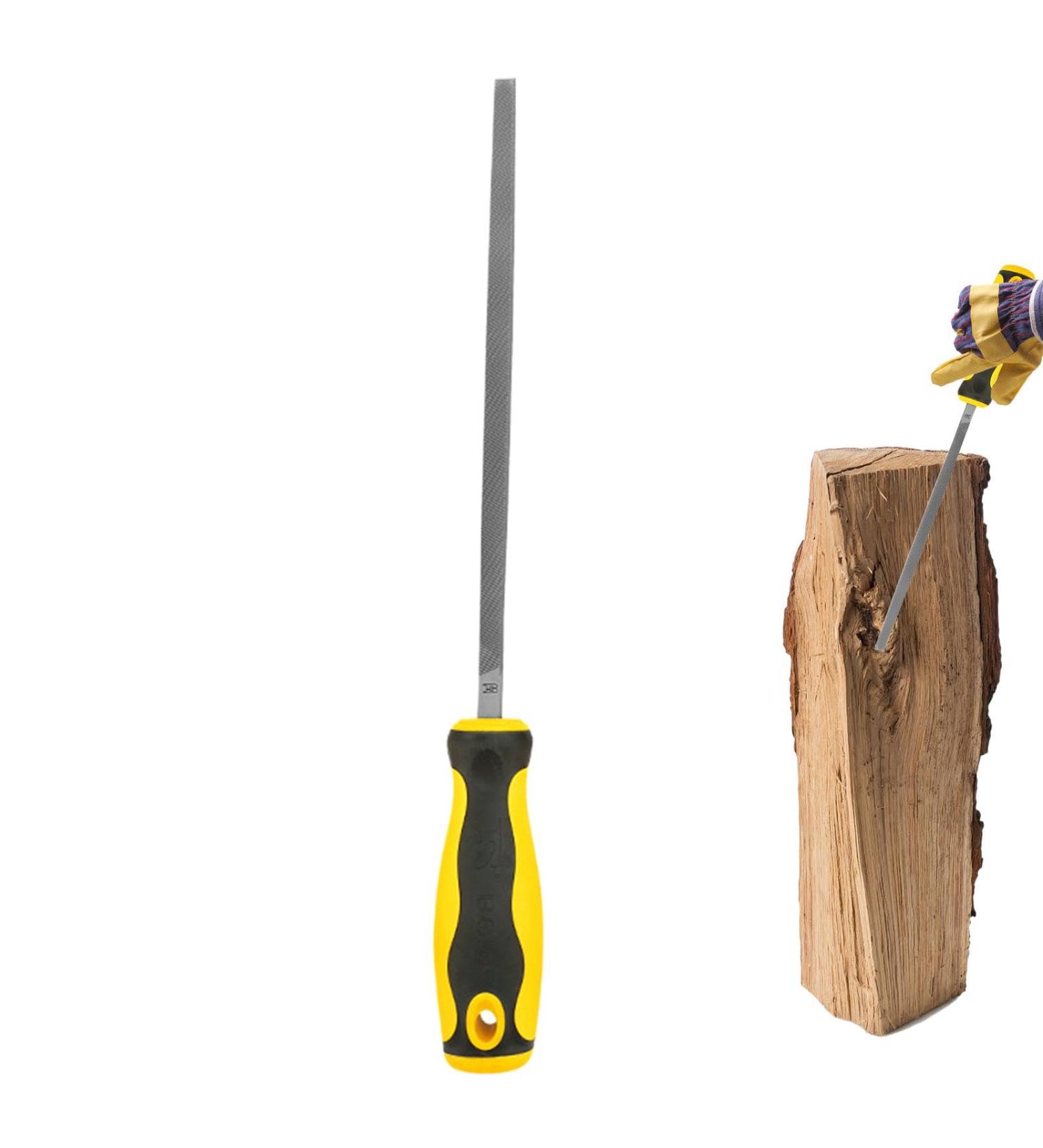 Square File Rasp File for Metal - Professional Wood Files - Woodworking Files with Ergonomic Handle Four Sided Metal File Hand Tool Rasp for Wood and Metalwork Square File With 6-inch Teeth - Buy Online on GoSupps.com