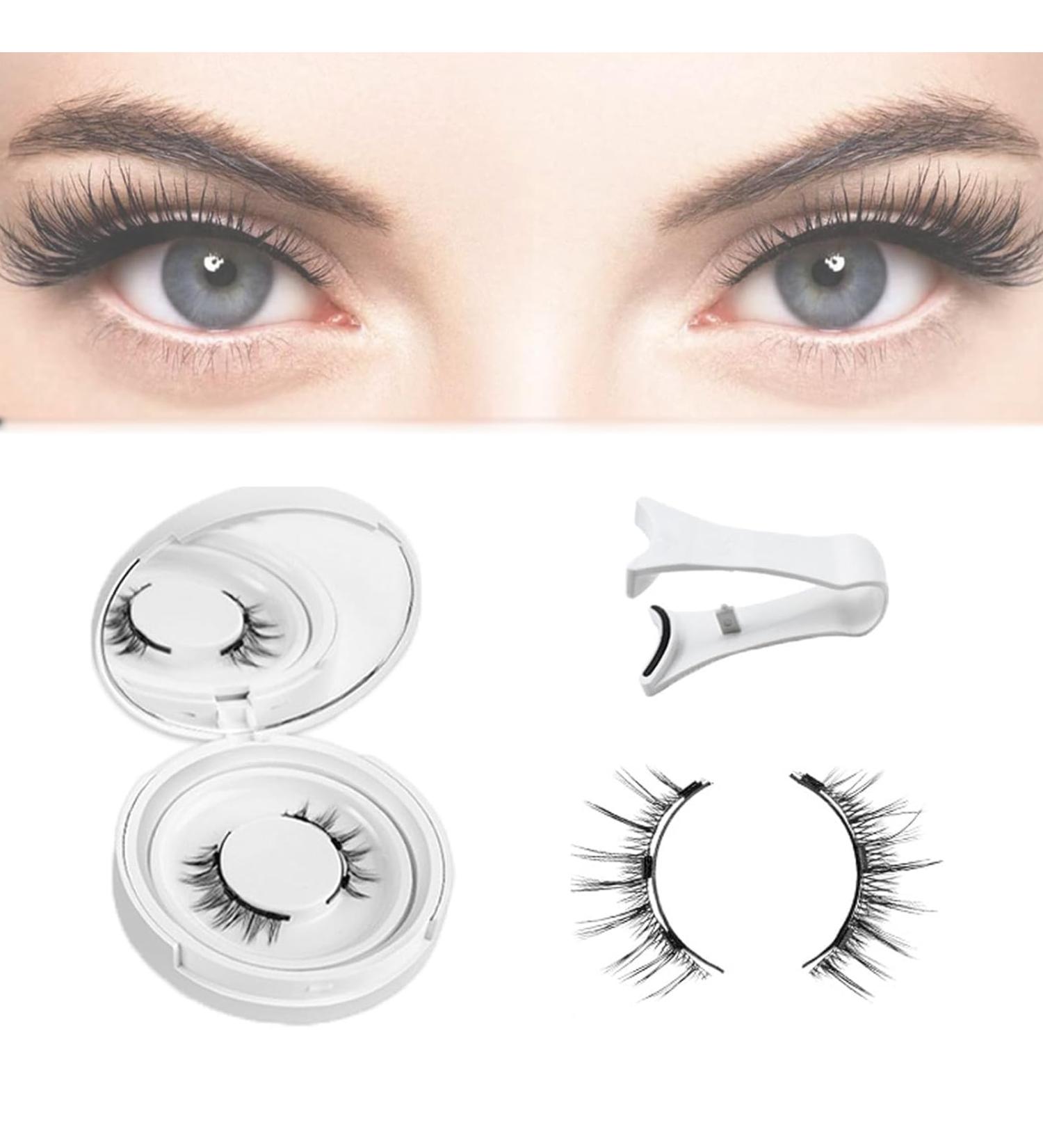 Miss Glam Magnetic Lashes - Missglam Lashes - Icerostma Magnetic Eyelashes - Miss Glam Magnetic Eye Lashes - Reusable Glue-Free Natural Lashes with Applicator (natural) - Buy Online on GoSupps.com