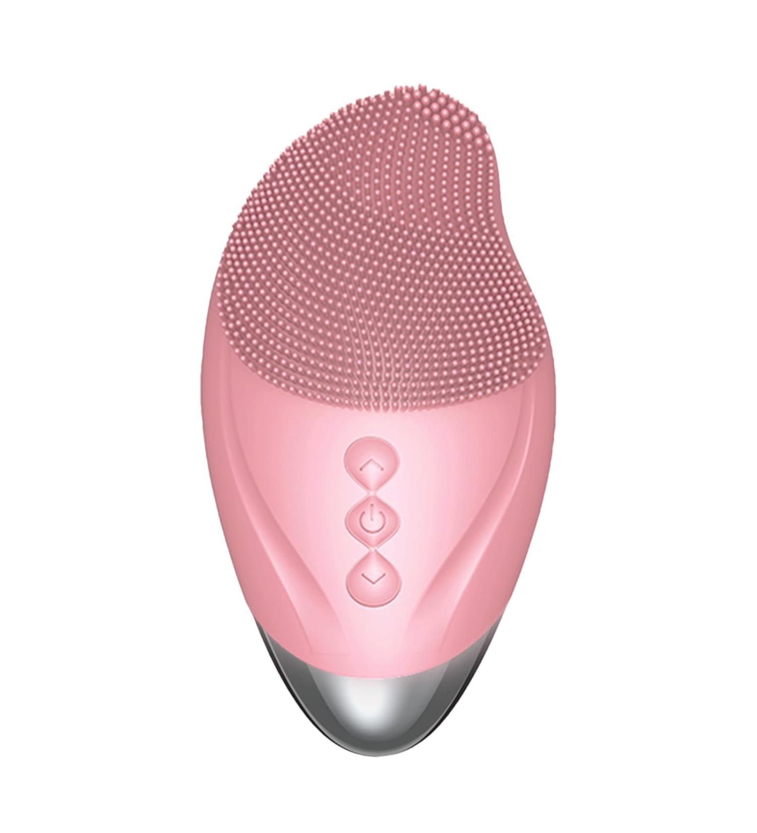 Maodom Face Cleansing Brush Soft Silicone Face Cleansing Brush | Vibrating Rechargeable Waterproof Skin Care Tool for Firming Enhances Product Absorption Pink (English) - Buy Online on GoSupps.com