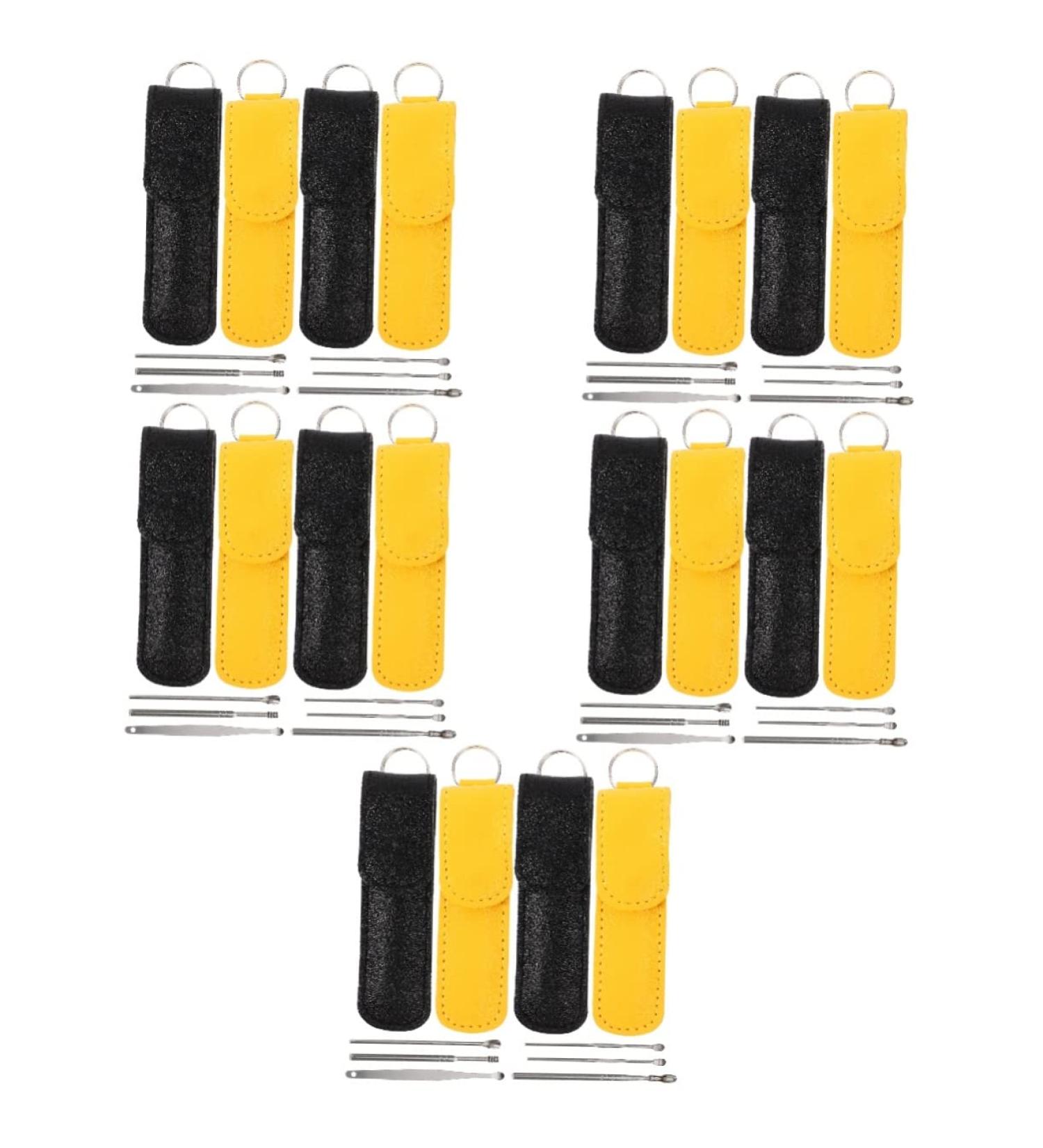 DOITOOL 20 Sets Ear Cleaning Tool Stainless Steel Cerumen Spoon Set - Practical Earwax Cleaner Household Tool Kit - Buy Online on GoSupps.com