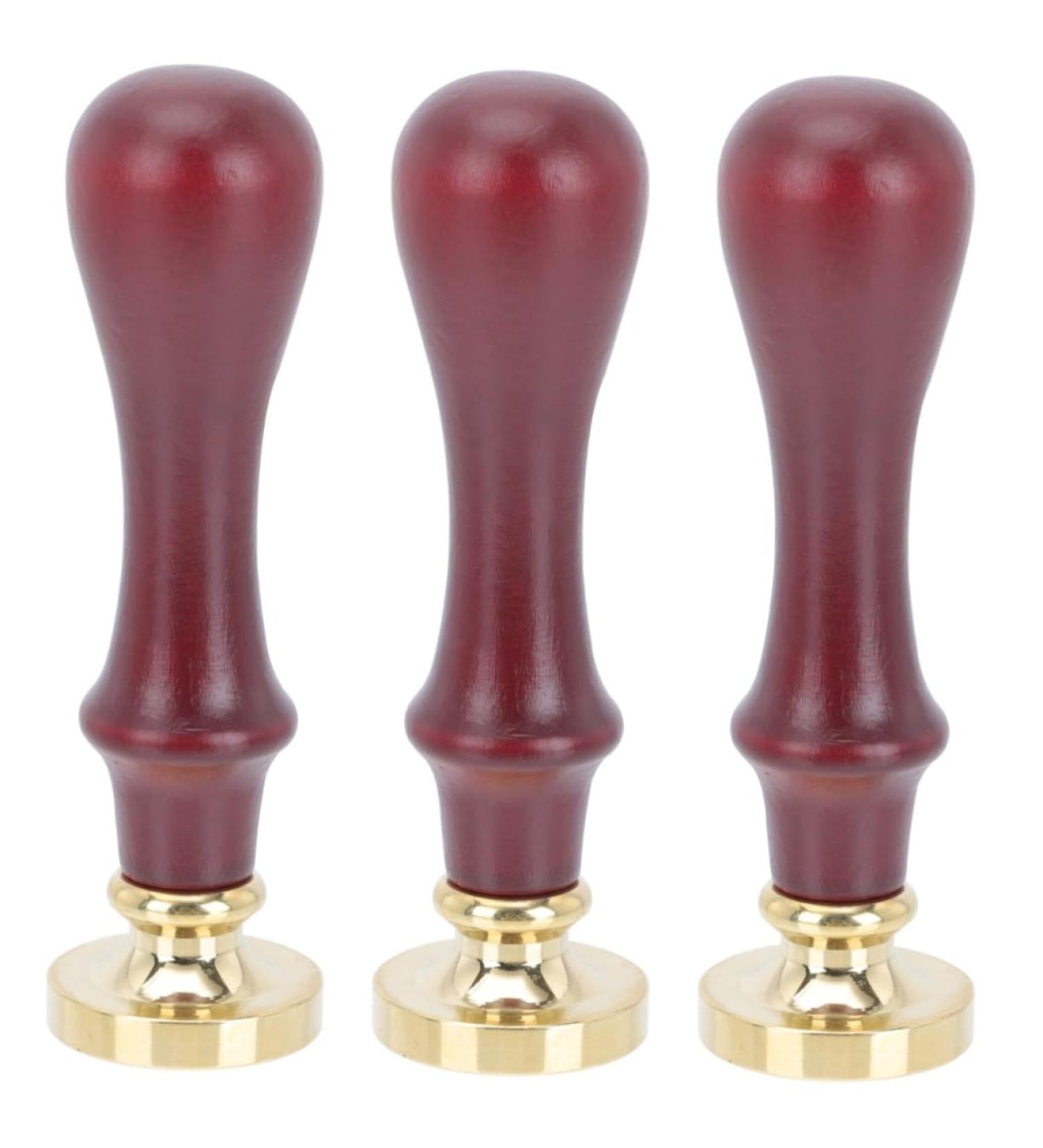 SKISUNO 3 Pcs Dispensing Plate Tool Pressed Seal Coffee Powder Press Wax Envelope Stamp Copper Copper Head - Buy Online on GoSupps.com