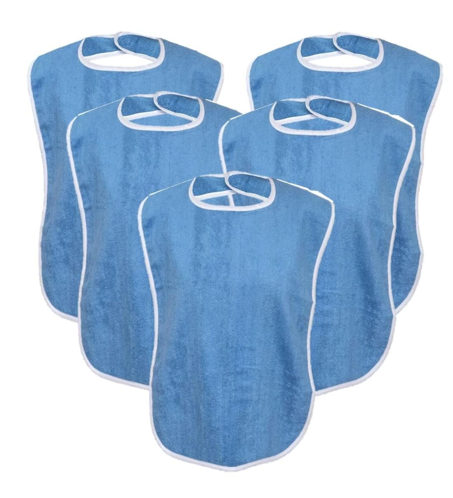 Adult Bibs for Eating Elderly Seniors and Disabled Clothing Protector bibs Bibs Senior Citizens for adults Men Women(5 Pack) - Buy Online on GoSupps.com