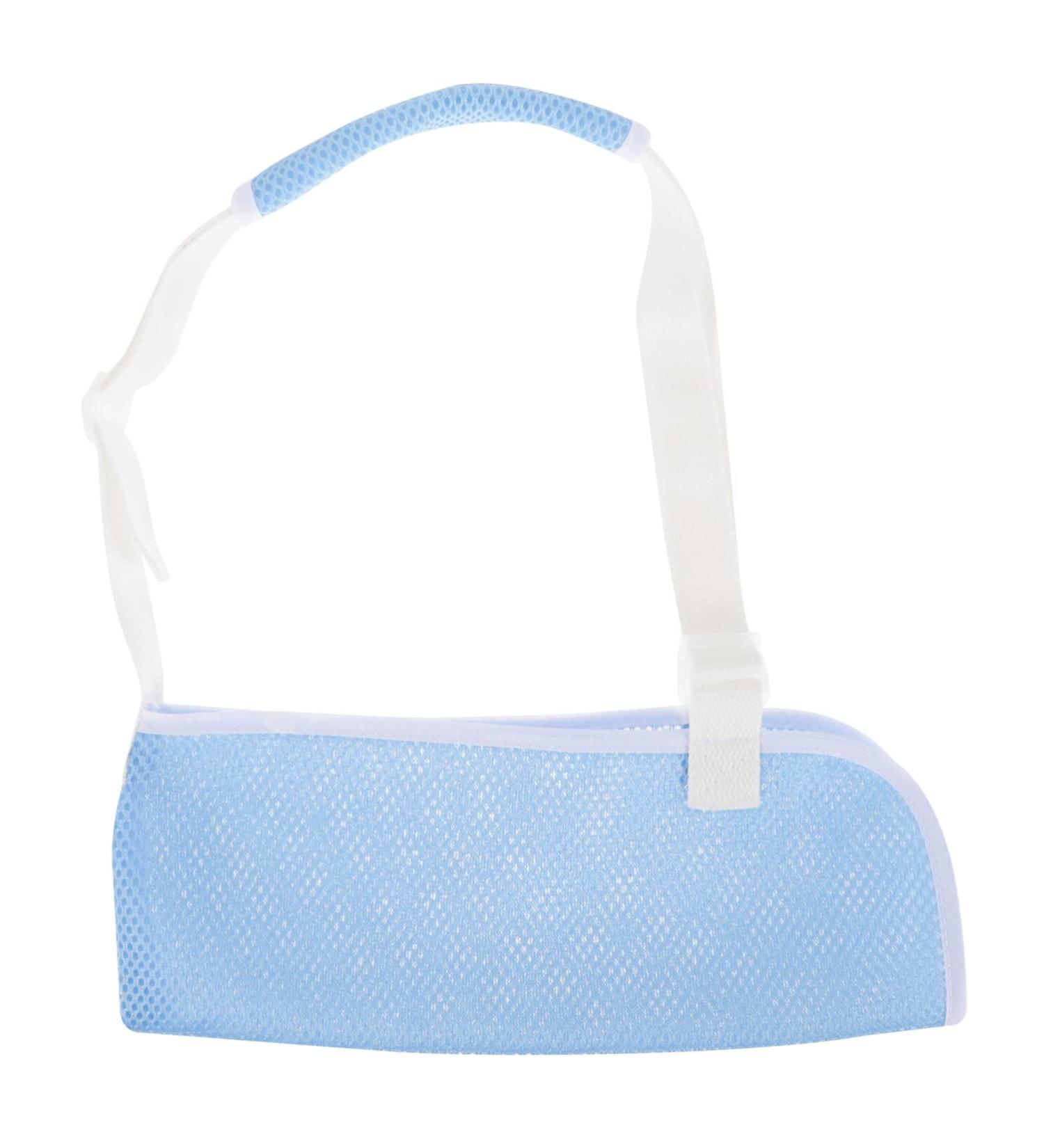 FELTECHELECTR Children's Arm Sling Arm Sling Suspenders for Shoulder Sling for Torn Rotator Cuff Net 60X30CM Sky-blue - Buy Online on GoSupps.com