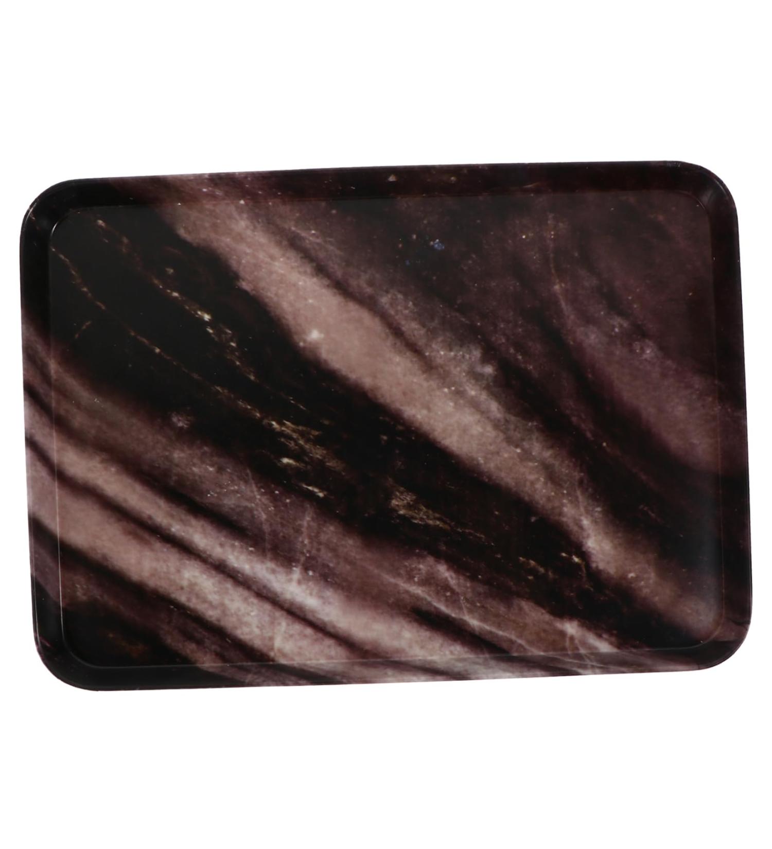 Alipis 1pc Kitchen Trays Fast Plates Plate Storage Dessert Vanity Pattern Restaurant Organizer Home Marble 30X21.5X1.8CM White - Buy Online on GoSupps.com