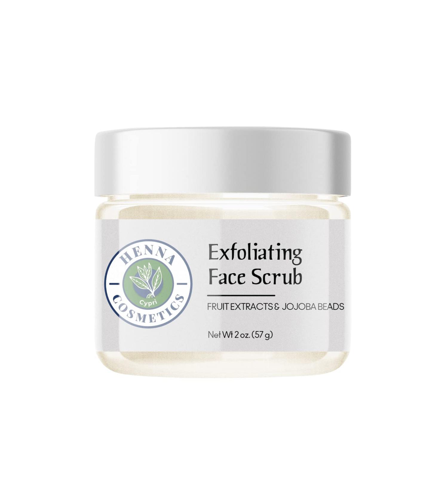 Henna Cosmetics Exfoliating Face Scrub | Vegan Eco-Friendly & Cruelty-Free Facial Exfoliator for Radiant Skin - Buy Online on GoSupps.com