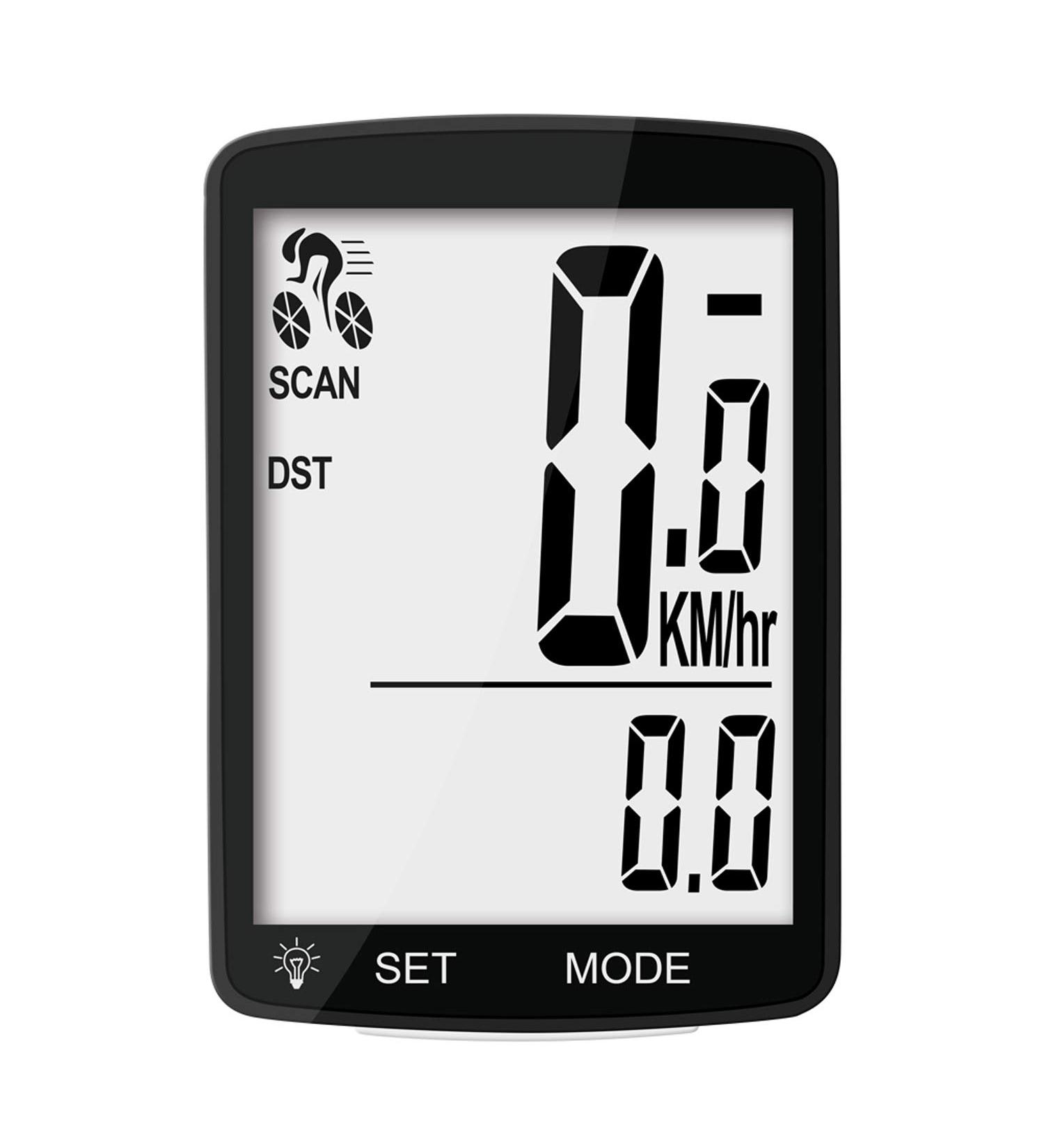 Nellvita Wireless Bike Computer - 20 Multi-Function Waterproof Speedometer with Large LCD Display - Easy to Use - Buy Online on GoSupps.com