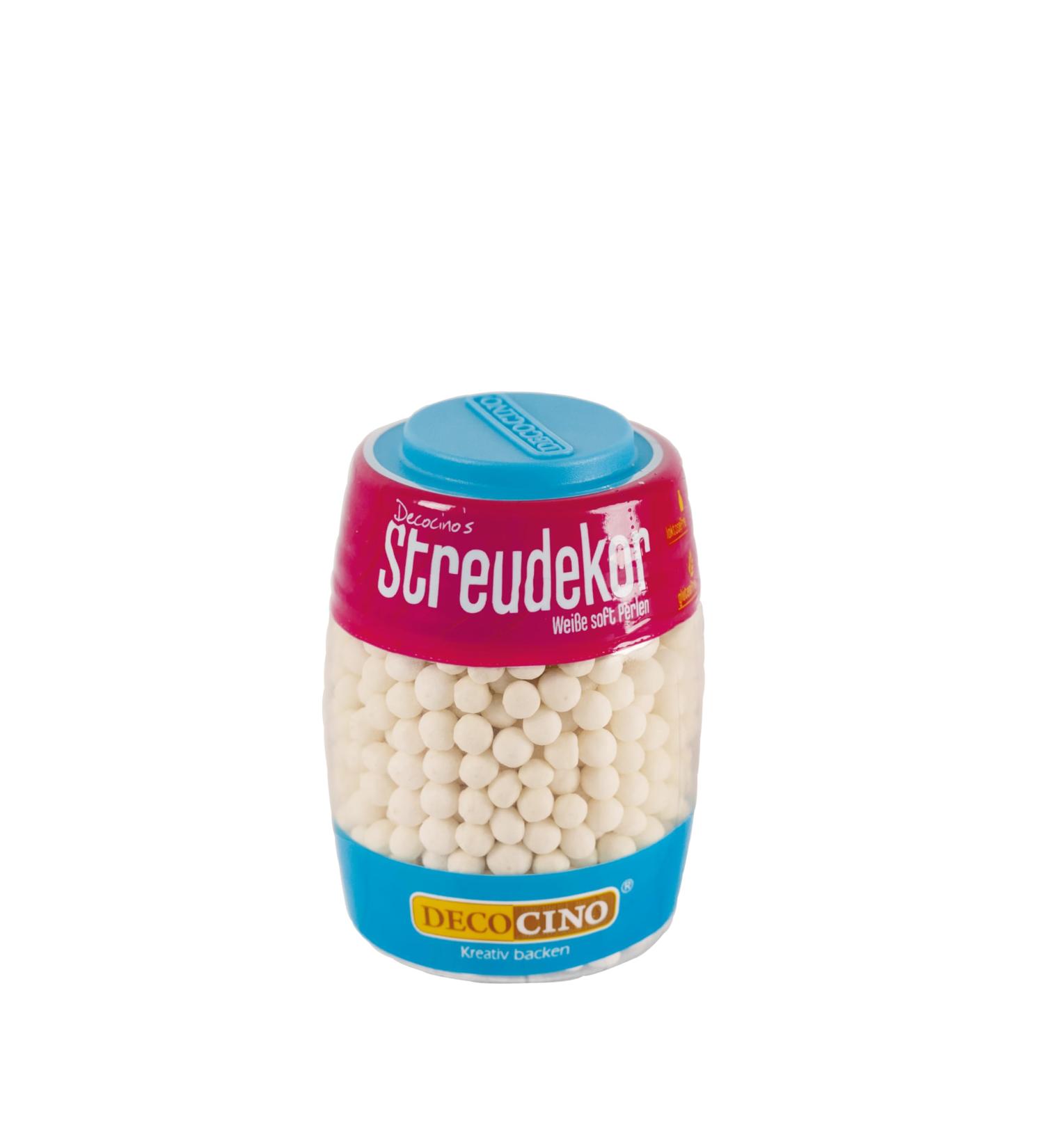Decocino Edible Pearls - White Sugar Sprinkles (50g) for Cake & Cupcake Decorating - Matt & Shiny Litter Decor - Buy Online on GoSupps.com