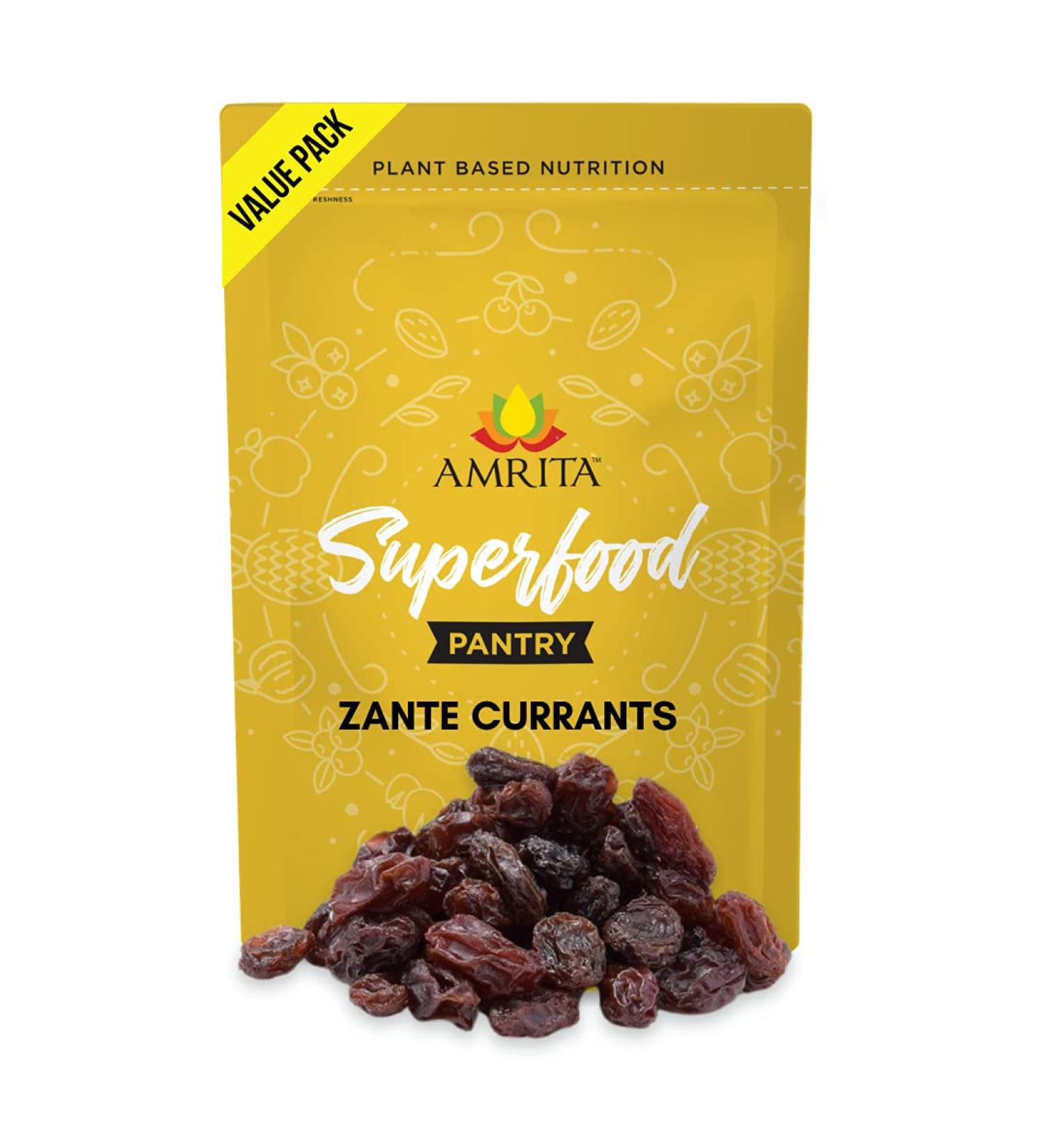 Amrita Zante Black Currant 1 lb - No Added Sugar, Gluten Free Dried Fruit | Vegan & Healthy Snacks - Buy Online on GoSupps.com