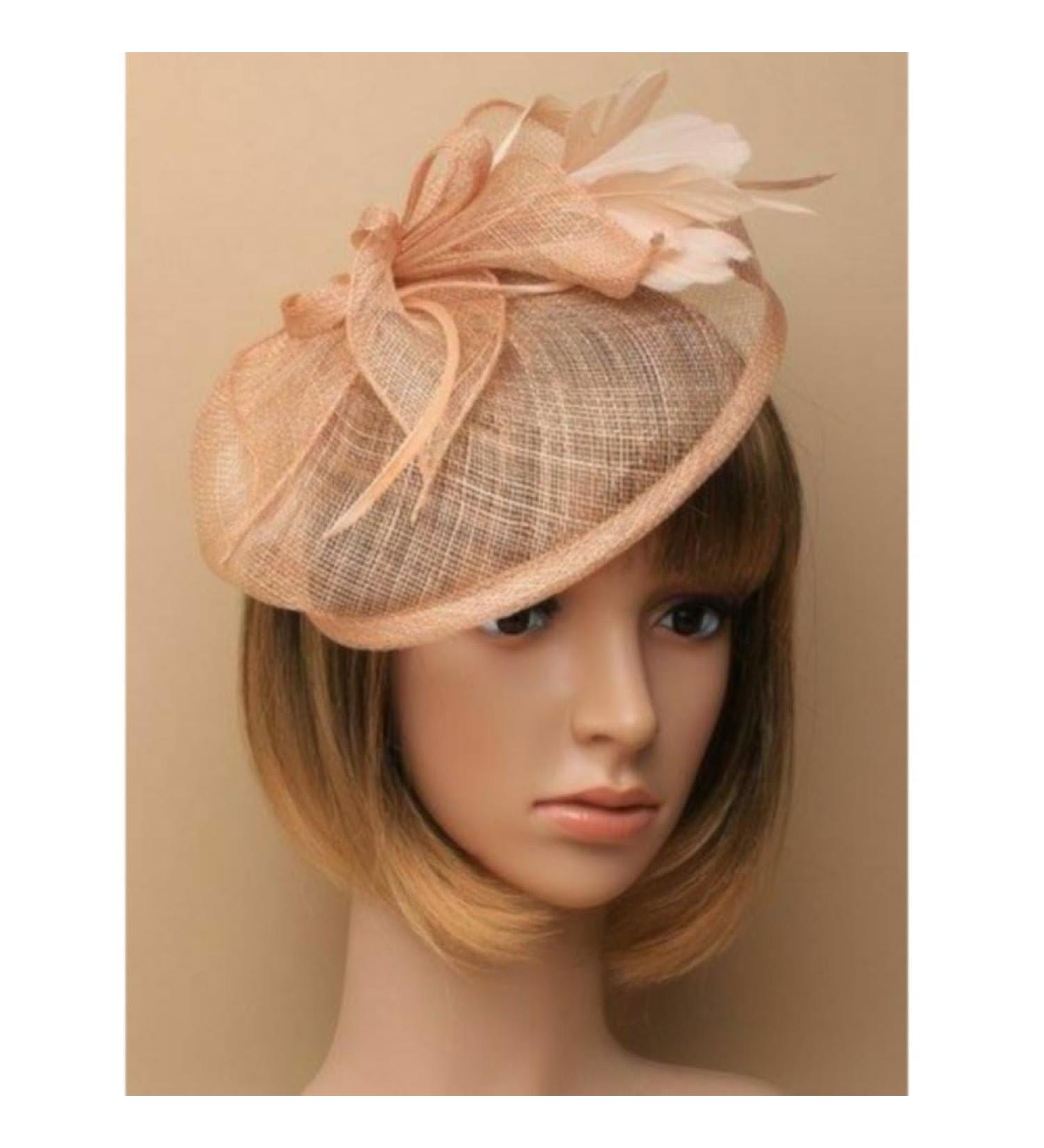 Arranview Jewellery Large peach fascinator on headband - Buy Online on GoSupps.com