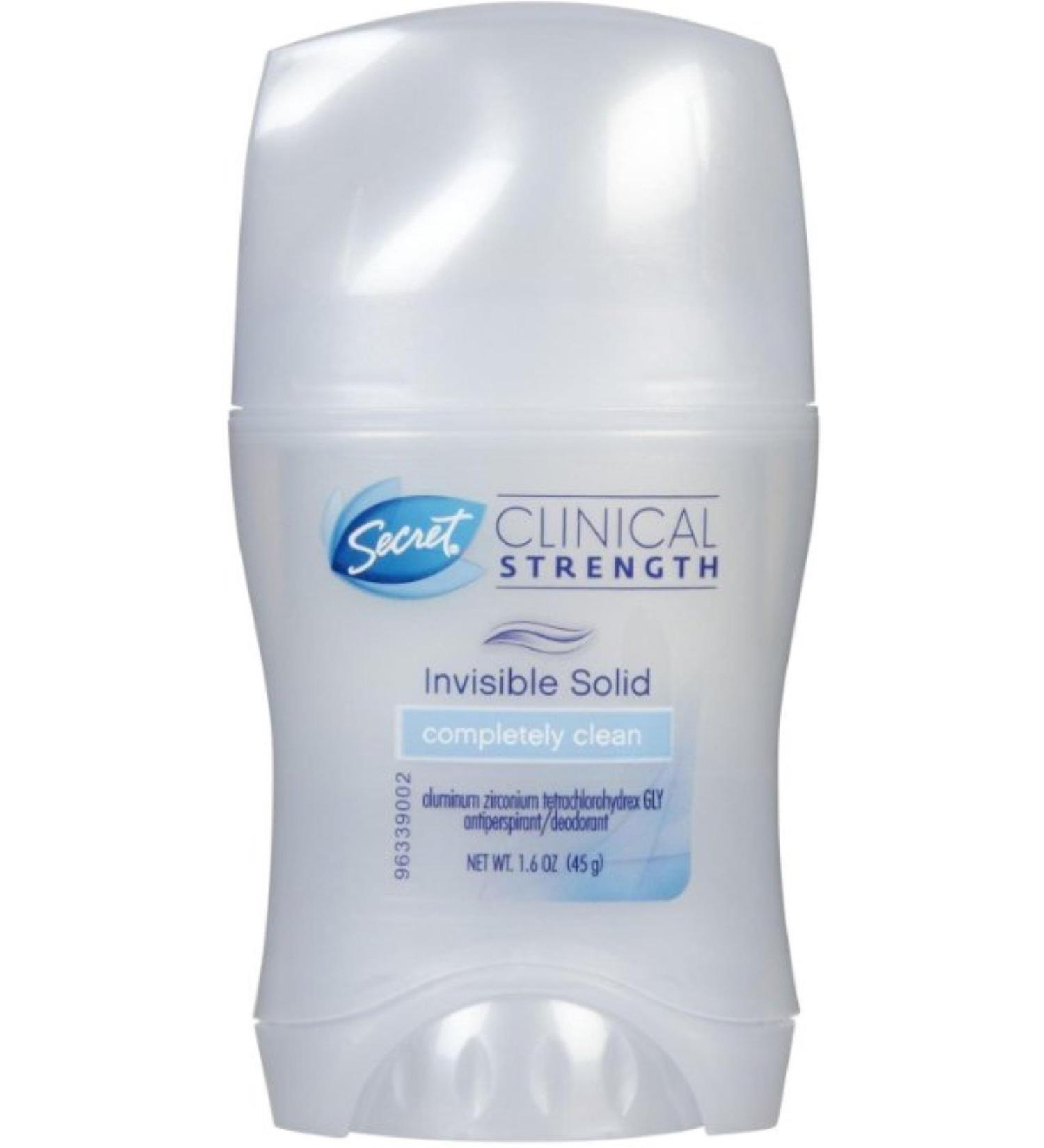 Sec Clinical Is Completly Size 1.60z Secret Clinical Invisible Solid Completely Clean 1.6z