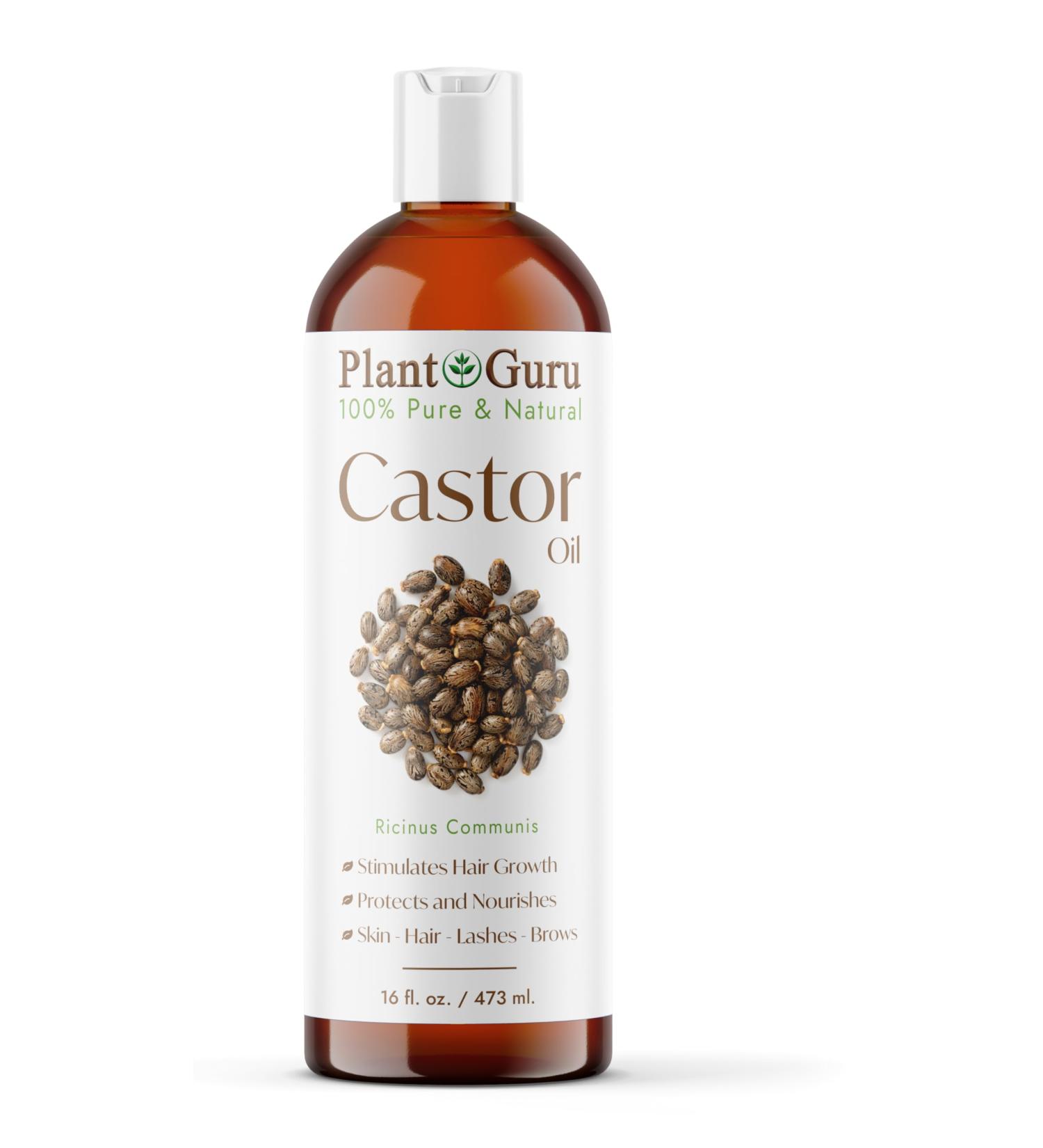 Unrefined Castor Oil 16 fl. oz. 100% Pure Hexane-Free USP Grade for Hair Growth Eyebrows Eyelashes & Skin Moisturizer - Buy Online on GoSupps.com