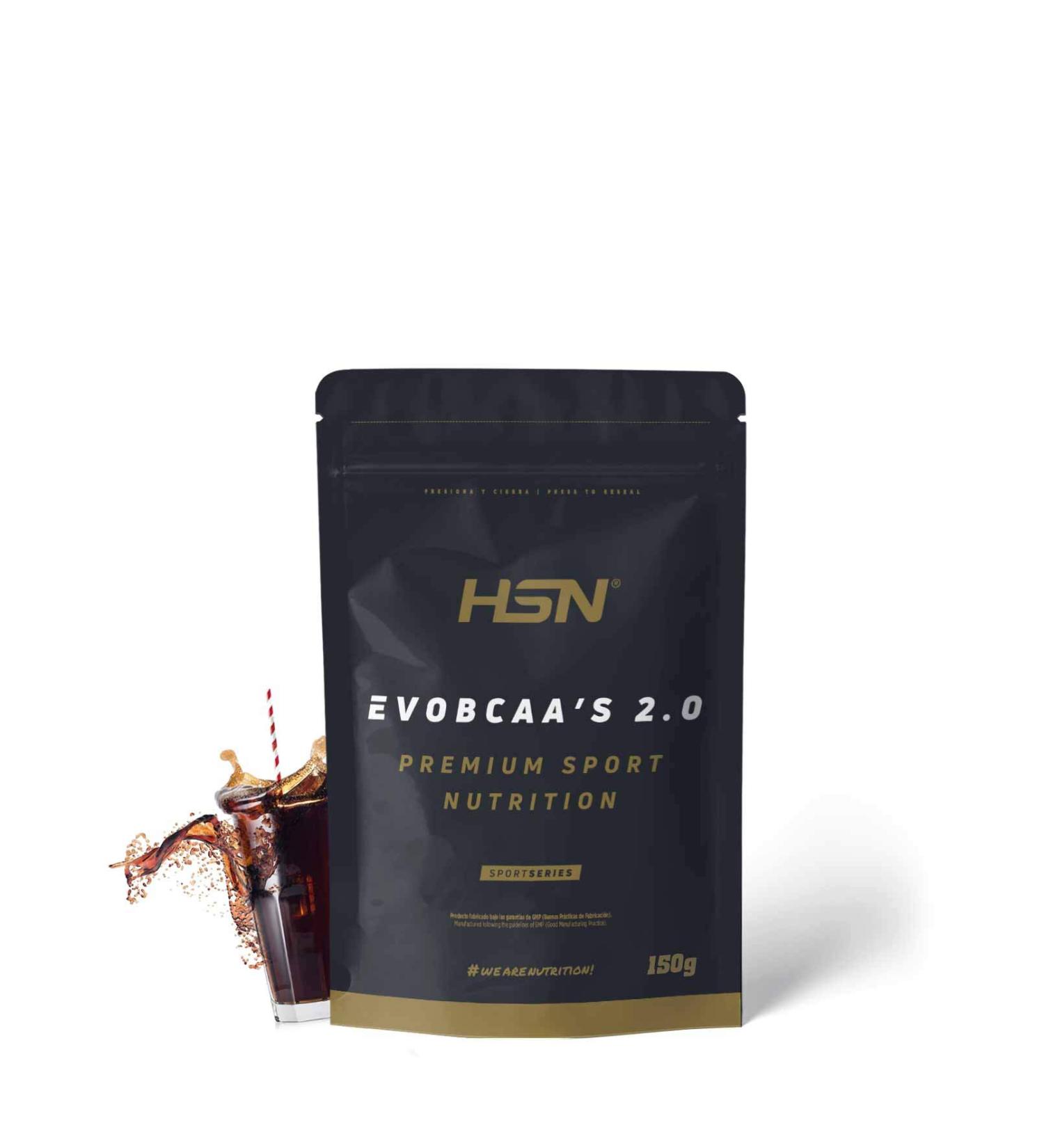BCAA with HSN Glutamine | Evobcaa's 2.0 | Branched Amino Acids Ratio 12:1:1 (L-Leucine + L-Valine + L-Isoleucine) | Cola Flavor 150 GR - Buy Online on GoSupps.com