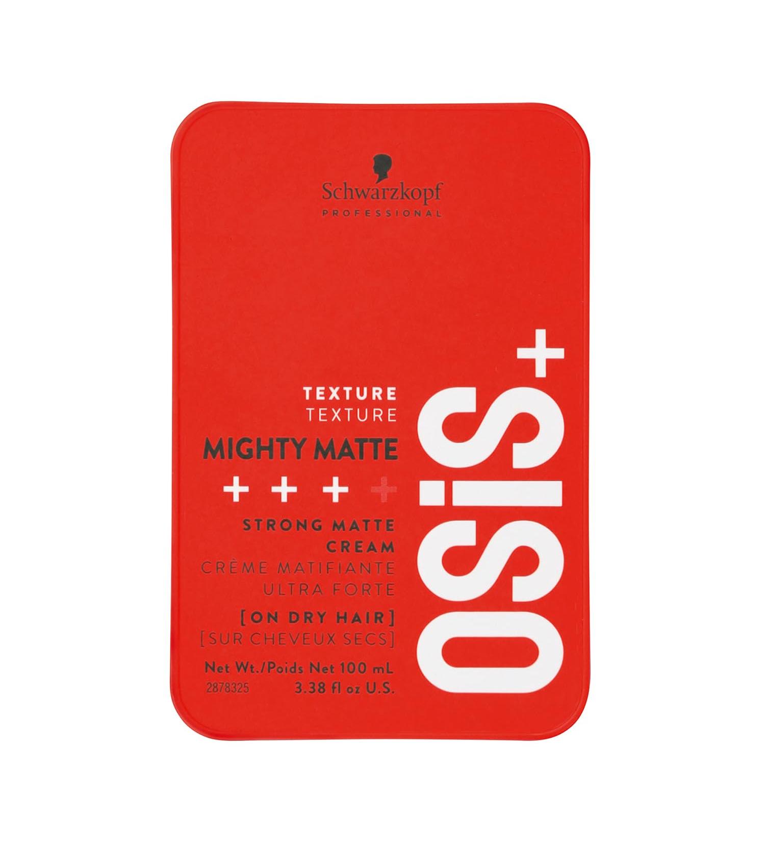 Schwarzkopf Professional OSiS Mighty Matte Texturizing Styling Cream Matte Finish Remodelable Separating Strong Hold 100 ml - Buy Online on GoSupps.com