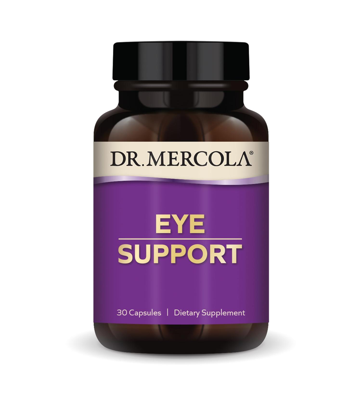 Dr. Mercola Eye Support with Lutein - 30 Capsules | Vision Health Supplement - Buy Online on GoSupps.com