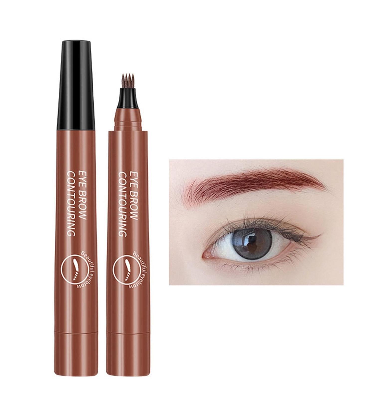 Four Claw Eyebrow Pencil | Waterproof 4 Fork Tip for Eyebrow Liquid Brow Long-Lasting Brow Microblading Pencil Eyebrow Makeup Pochy Red-brown - Buy Online on GoSupps.com