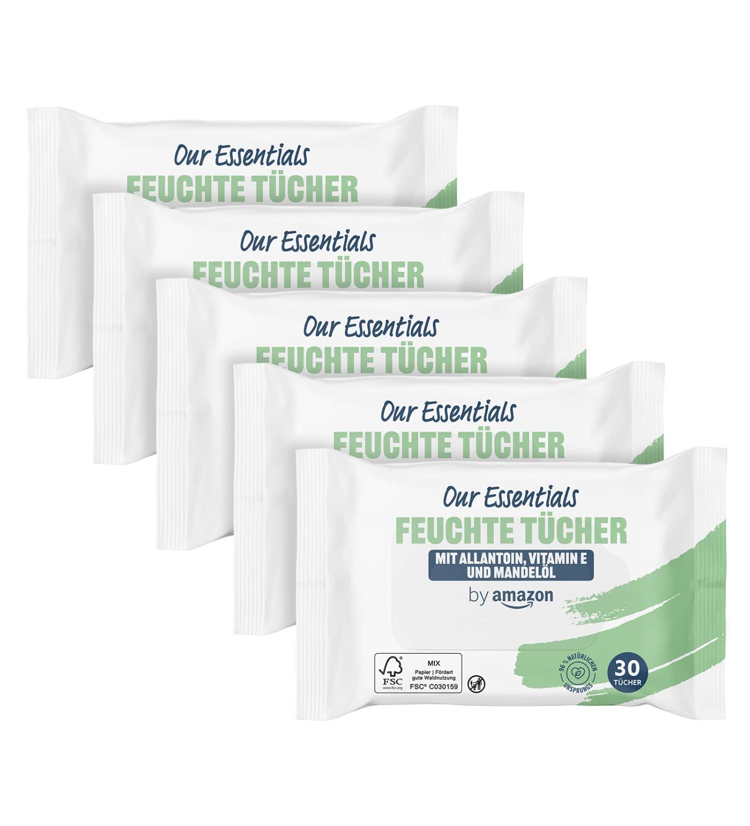 Amazon Facial Cleansing Wipes - 150 Count (5 Packs of 30) | Gentle Effective Skin Care | International Shipping Available - Buy Online on GoSupps.com