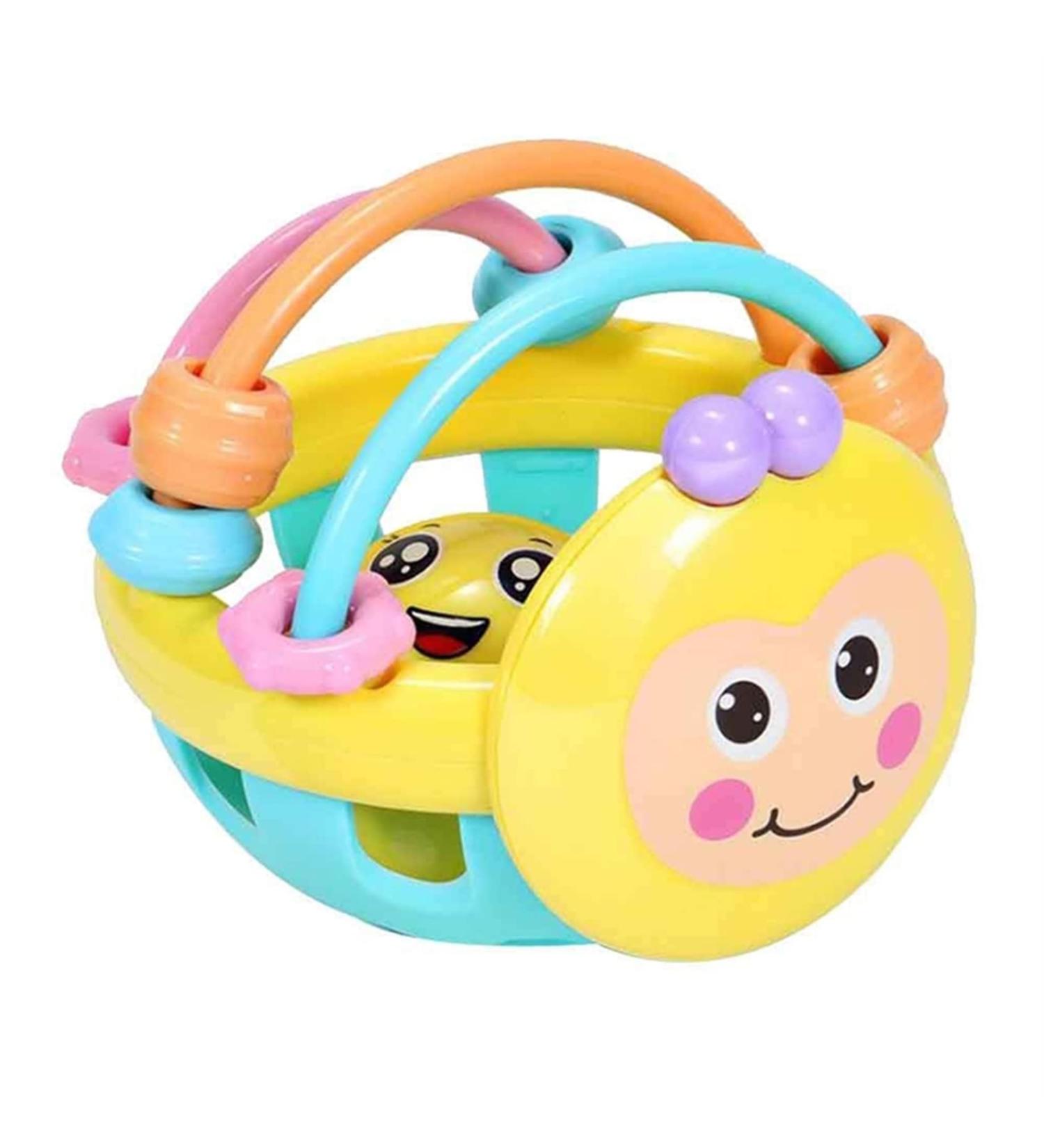 ZHUIGUANG Baby Teething Bee Rattle Toy | Chew & Pacifier for Babies 0-6 Months (Colour) - Buy Online on GoSupps.com