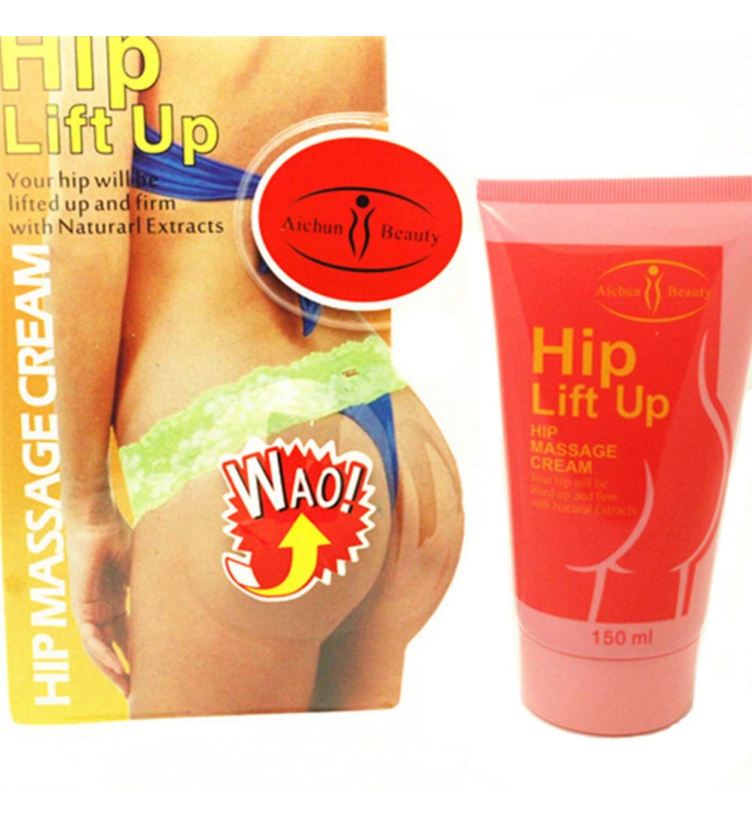 Aichun Beauty Herbal Extract Hip Lift Cream 150ml - Bigger Buttock Firming Massage Cream for Enhancing Curves - Buy Online on GoSupps.com