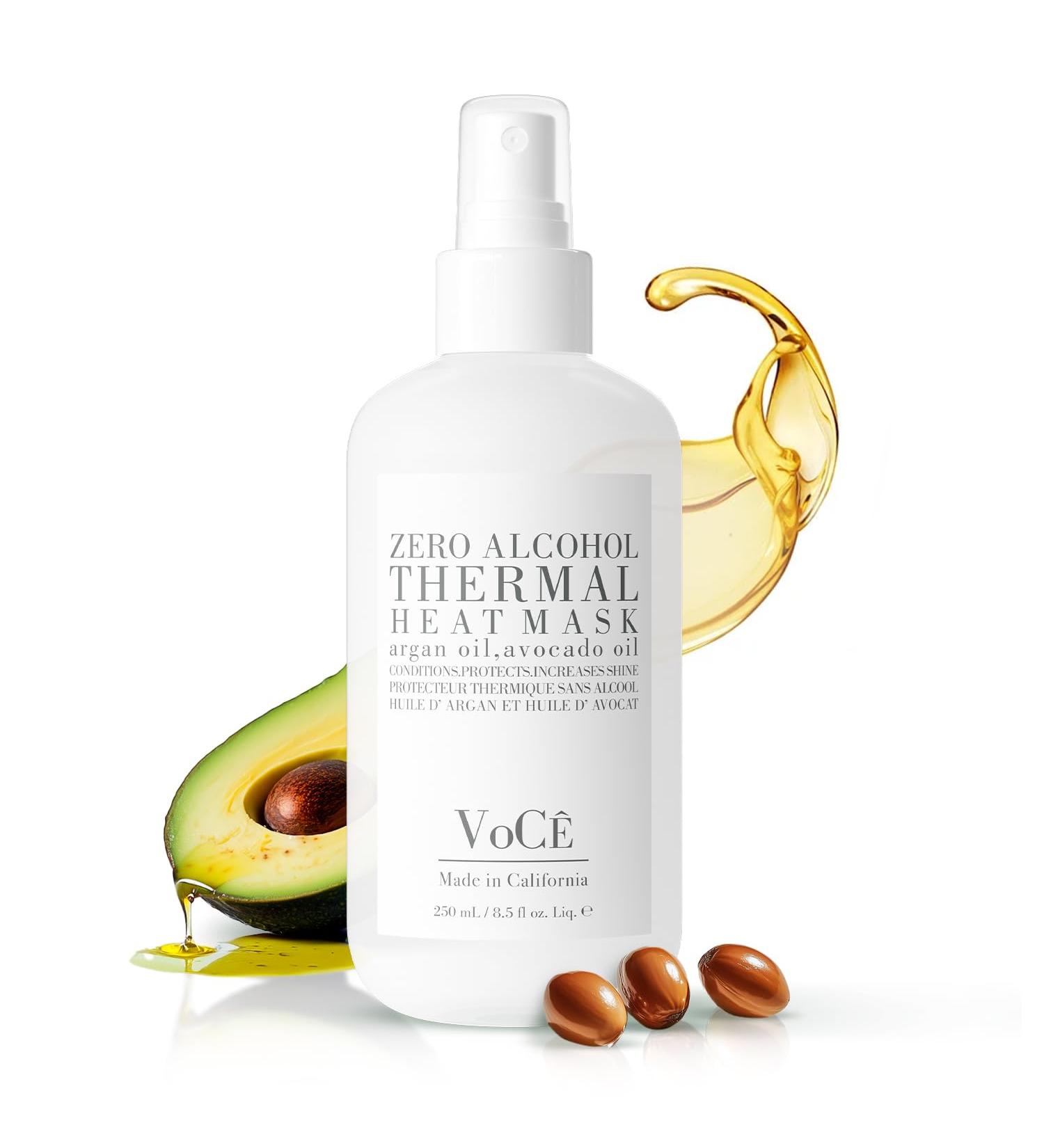 VoC Thermal Protection Haircare Spray | Natural Heat Protectant for Hair | Memory Retention Anti-Frizz Non-Toxic Cruelty-Free Vegan (8.5 oz | 250 ml) - Buy Online on GoSupps.com