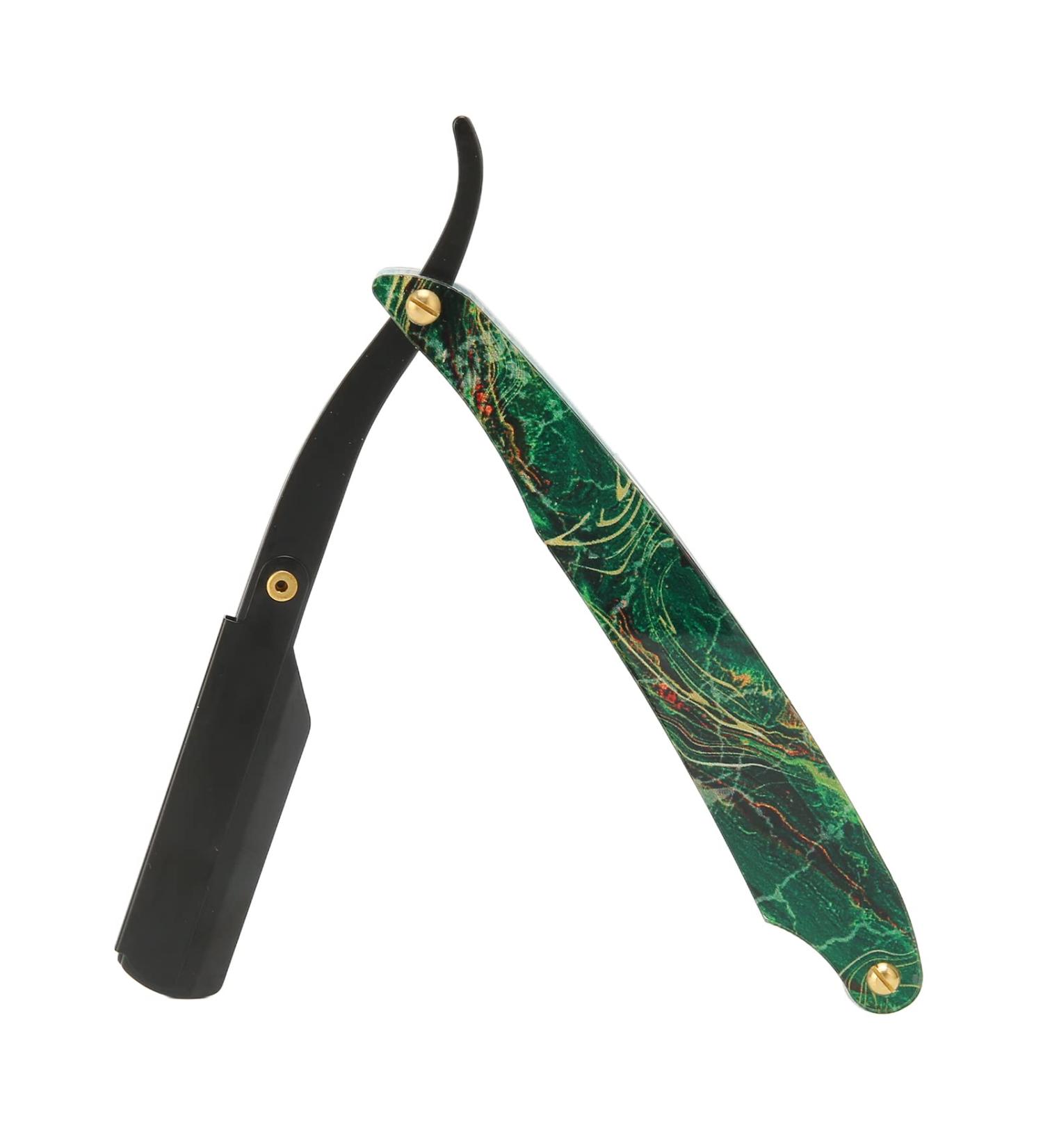 Premium Stainless Steel Razor Holder - Portable Straight Edge Tool for Men's Facial Care - Buy Online on GoSupps.com