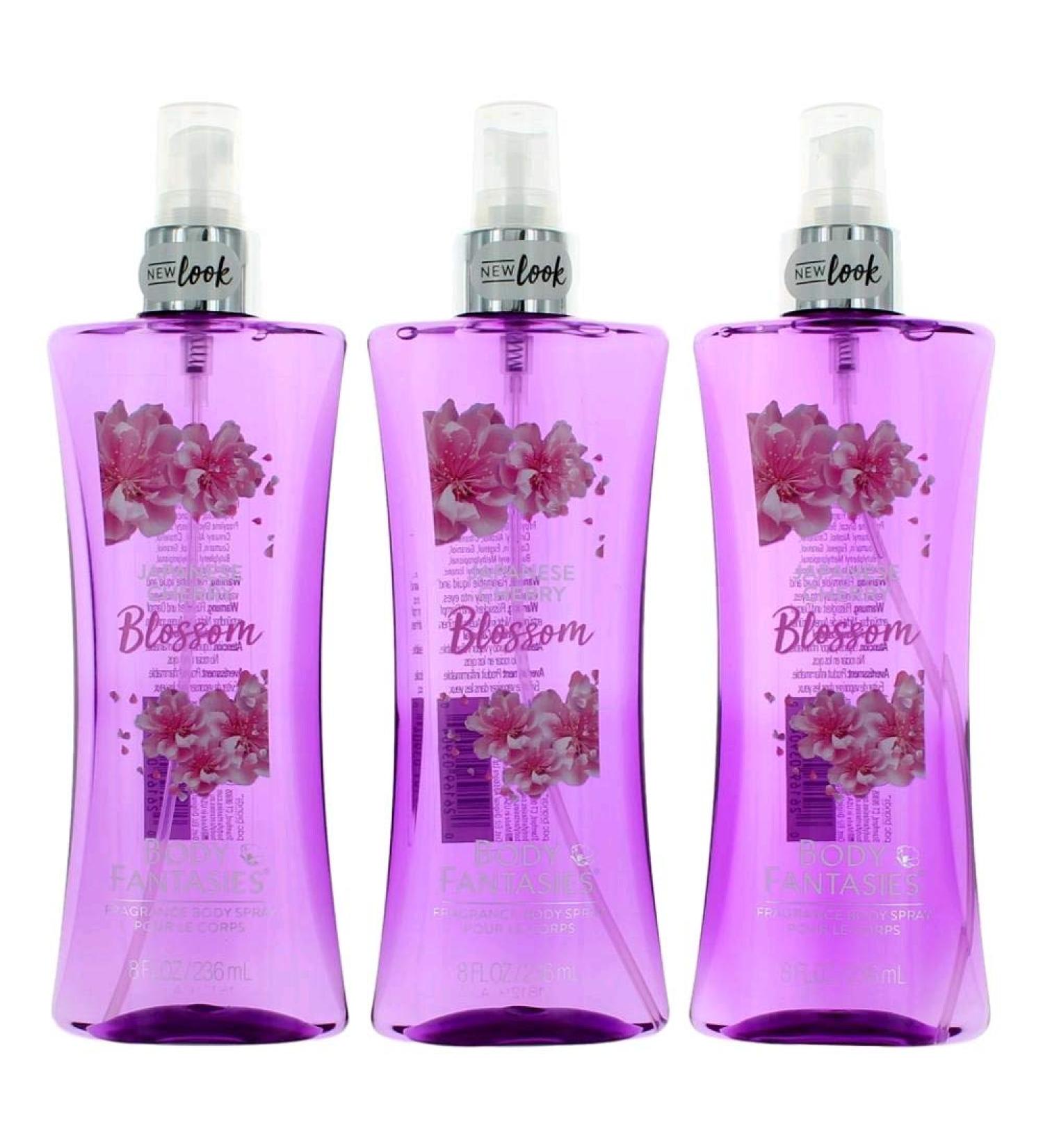 Parfums De Coeur Japanese Cherry Blossom by Body Fantasies 3 Pack 8oz Fragrance Body Spray women