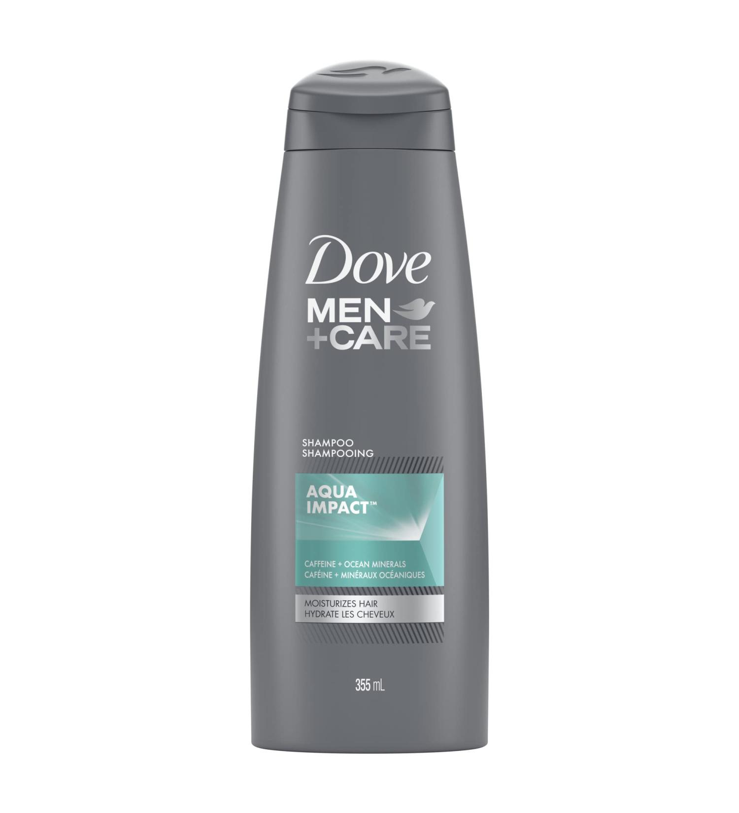 Dove Men+Care Aqua Impact Shampoo for Fine & Thinning Hair - 355 ML | Best for Men s Hair Care | International Shipping Available - Buy Online on GoSupps.com