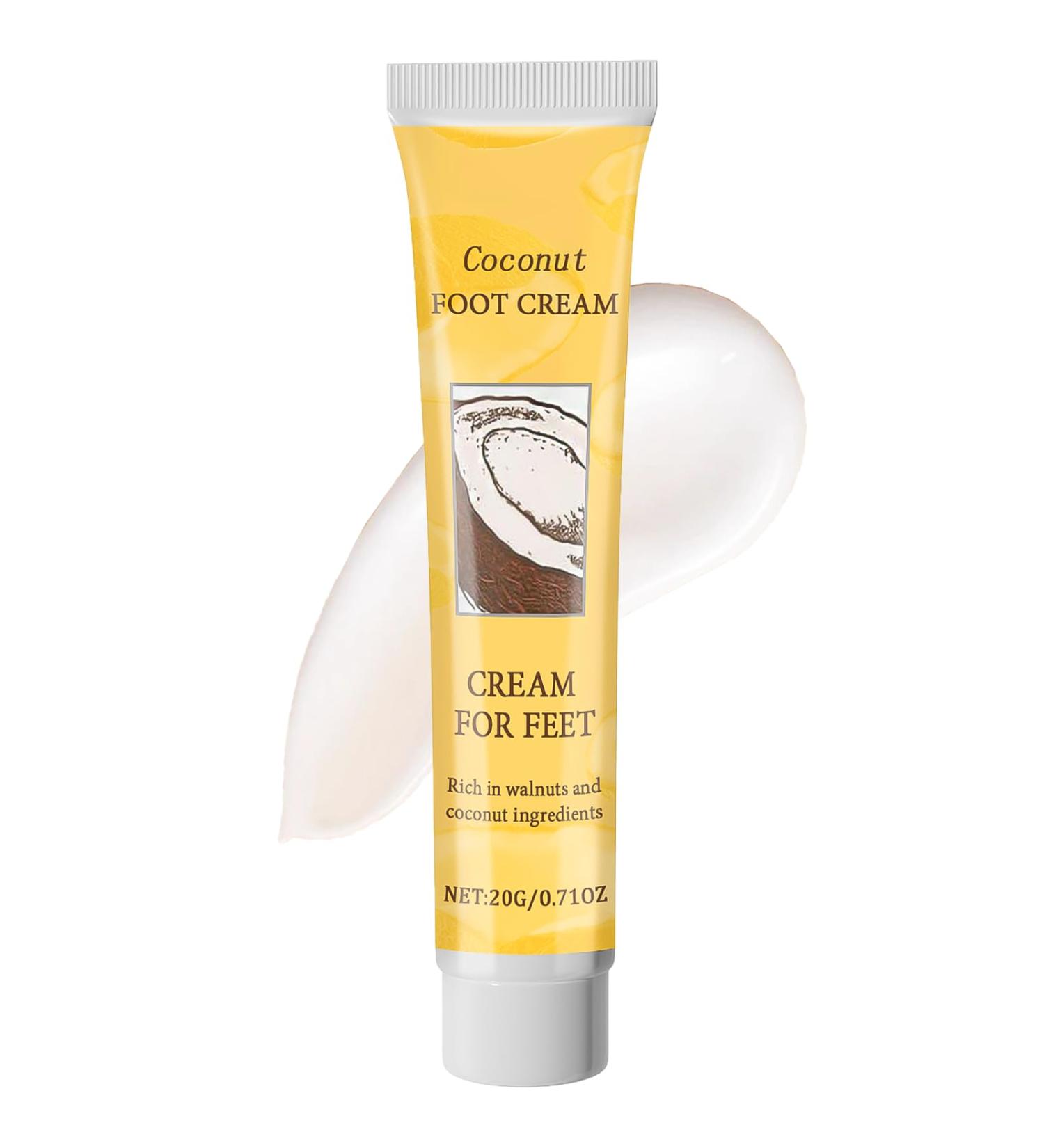 Coconut Cracked Heel Repair Cream Coconut Foot Cream For Cracked Heels & Dry Skin Foot Care Cream With Coconut Oil Callus Remover Nourishes Soften For Hand & Feet And Body - Buy Online on GoSupps.com