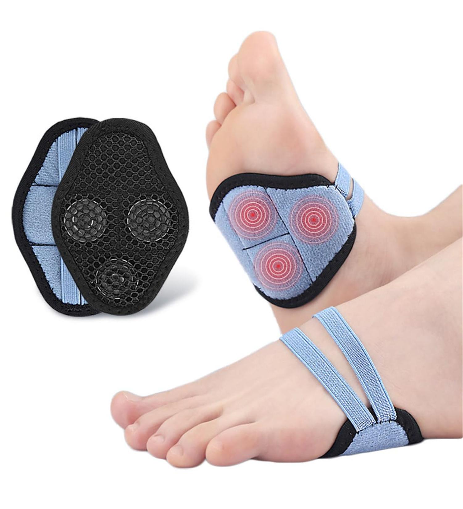 Buy Arch Support Pads - Magnetic Cushioned Compression Sleeves for Plantar Fasciitis Relief | Soft Orthotic Brace for Flat Feet & Heel Spurs - International Shipping Available - Buy Online on GoSupps.com