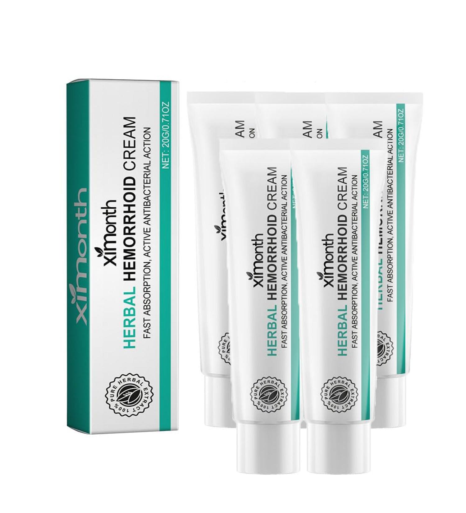 Hemorrhoid Cream Herbal Hemorrhoids Cream for Men and Women (5PC) - Buy Online on GoSupps.com