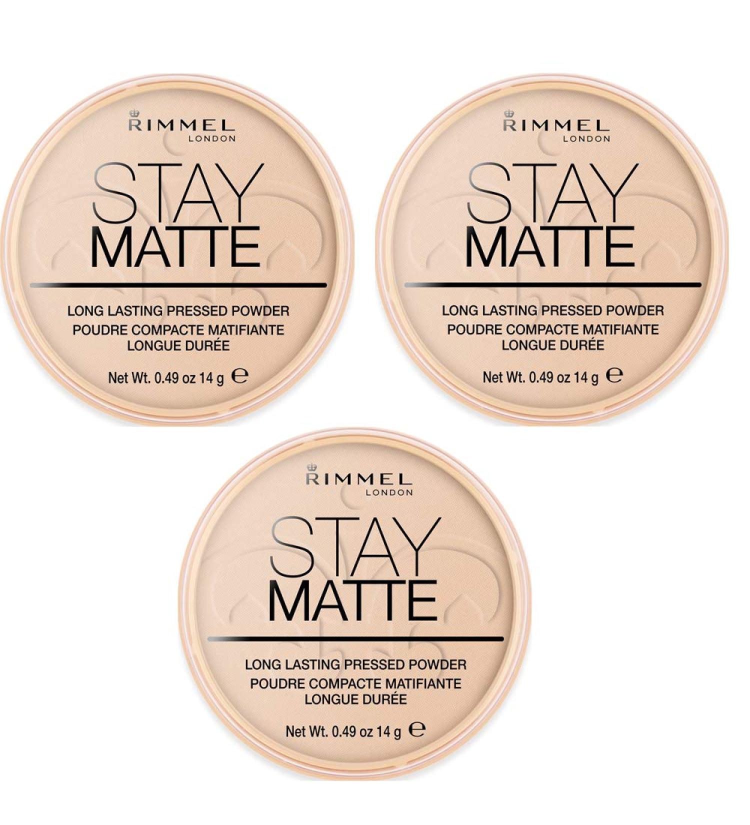 Rimmel Stay Matte Powder Cypria Compact Warm Honey 010 3 x 14g