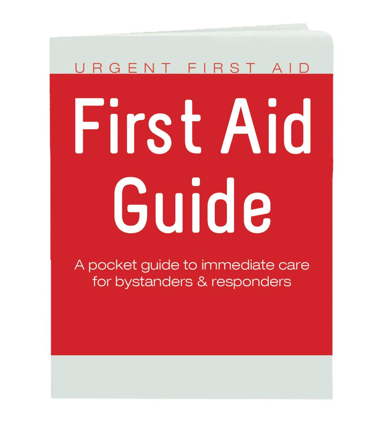Urgent First Aid Guide with CPR & AED - 52 Pages Full Color Booklet | OSHA & ANSI Compliant Pocket Guide - Buy Online on GoSupps.com