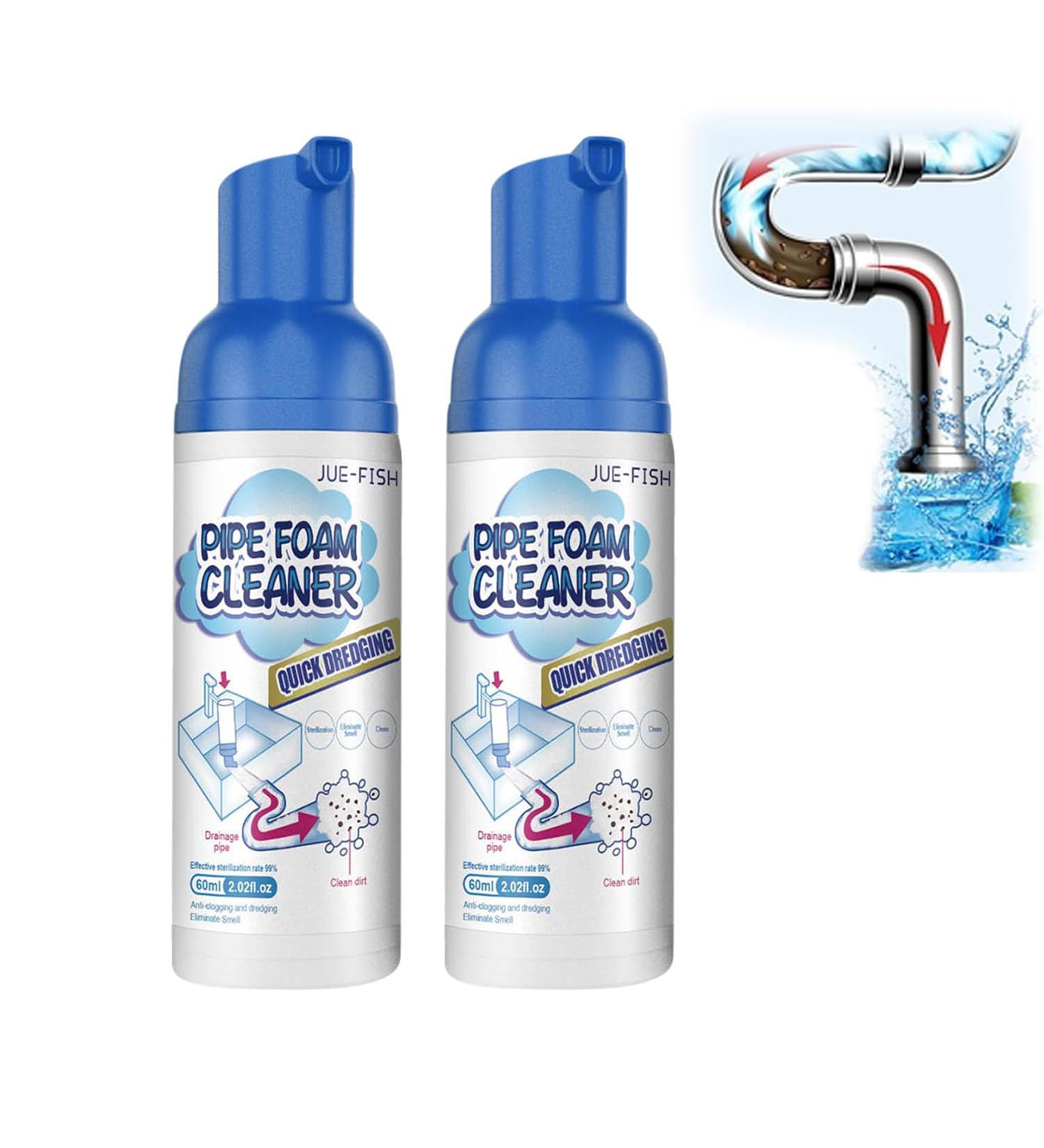 Pipe Dredging Agent Duct Foam Cleaner Dredging Sewer Toilet Kitchen Dredging Deodorant Clogged Channel Agent Powerful Sink and Drain Cleaner Kitchen Multi-Purpose Cleaner (2) - Buy Online on GoSupps.com