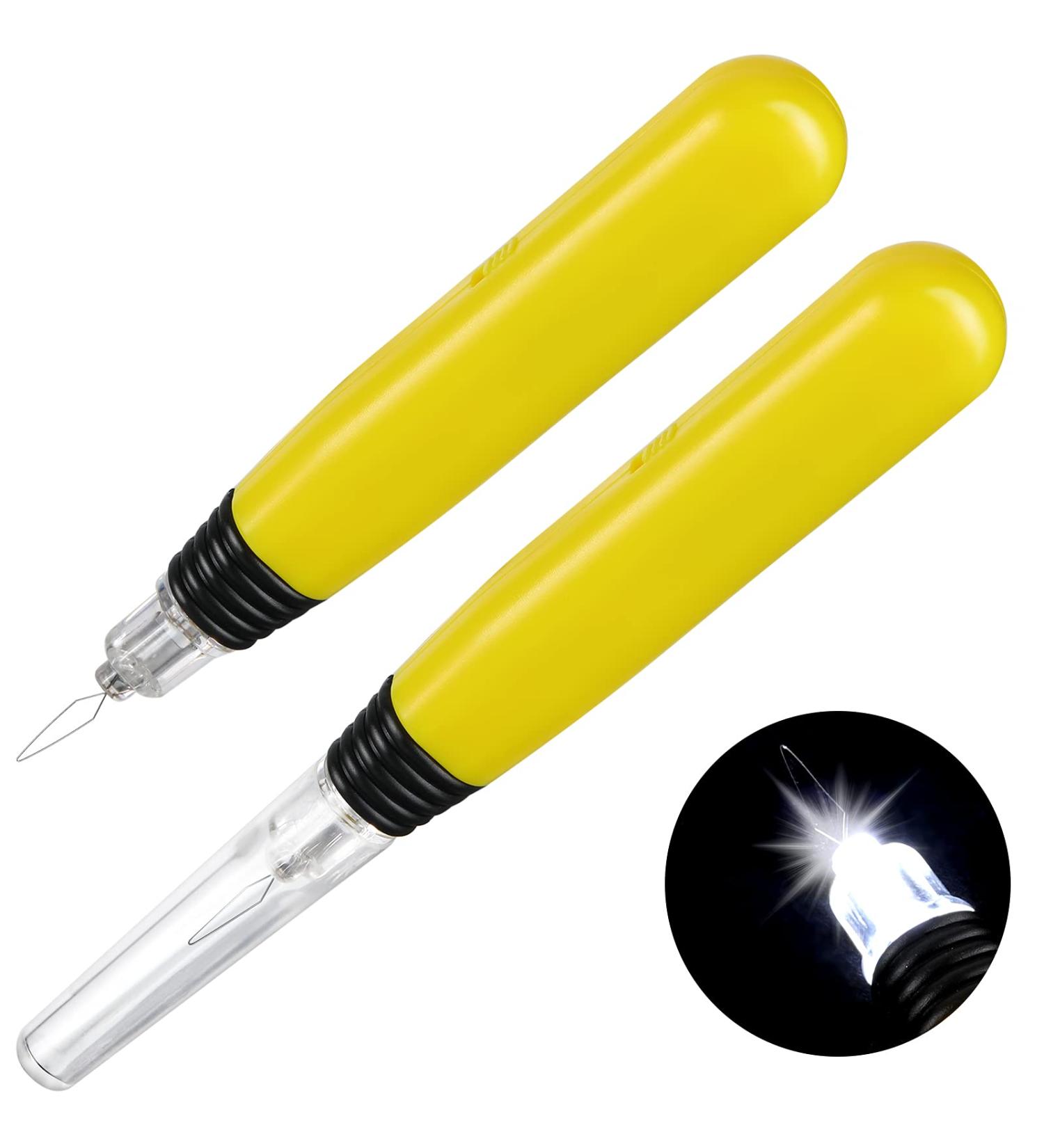 Lighted LED Needle Threader Sewing Tools - Set of 2 for Crafting & Hand Machine Sewing - Buy Online on GoSupps.com