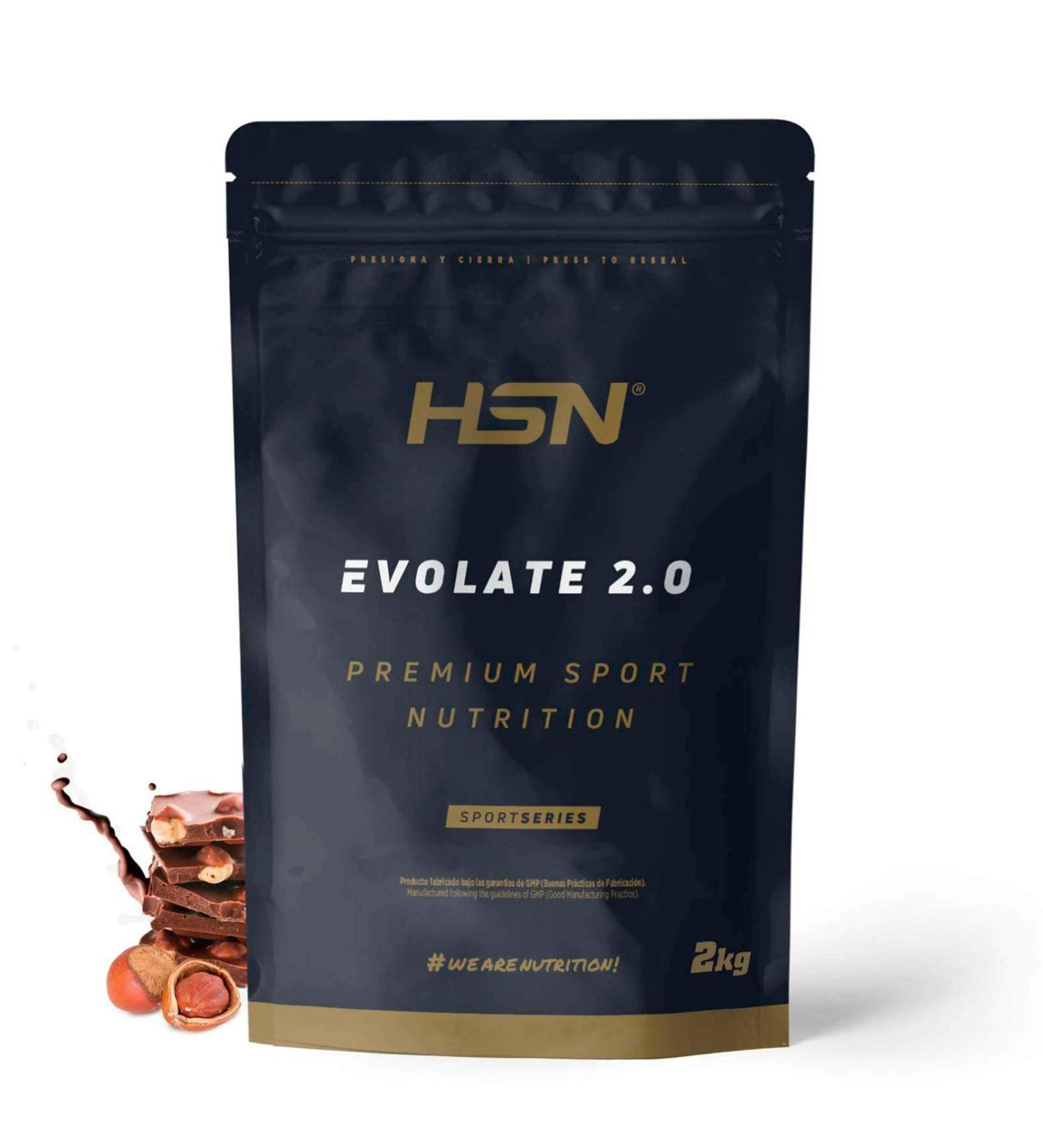  HSN HSN Evolate 2.0 Whey Protein Isolate | Chocolate Hazelnut Flavor 2 kg 67 servings per pack | Whey Protein Isolate CFM + Digestive Enzymes | Non-GMO Vegan Gluten-Free and Soy-Free - Buy Online on GoSupps.com