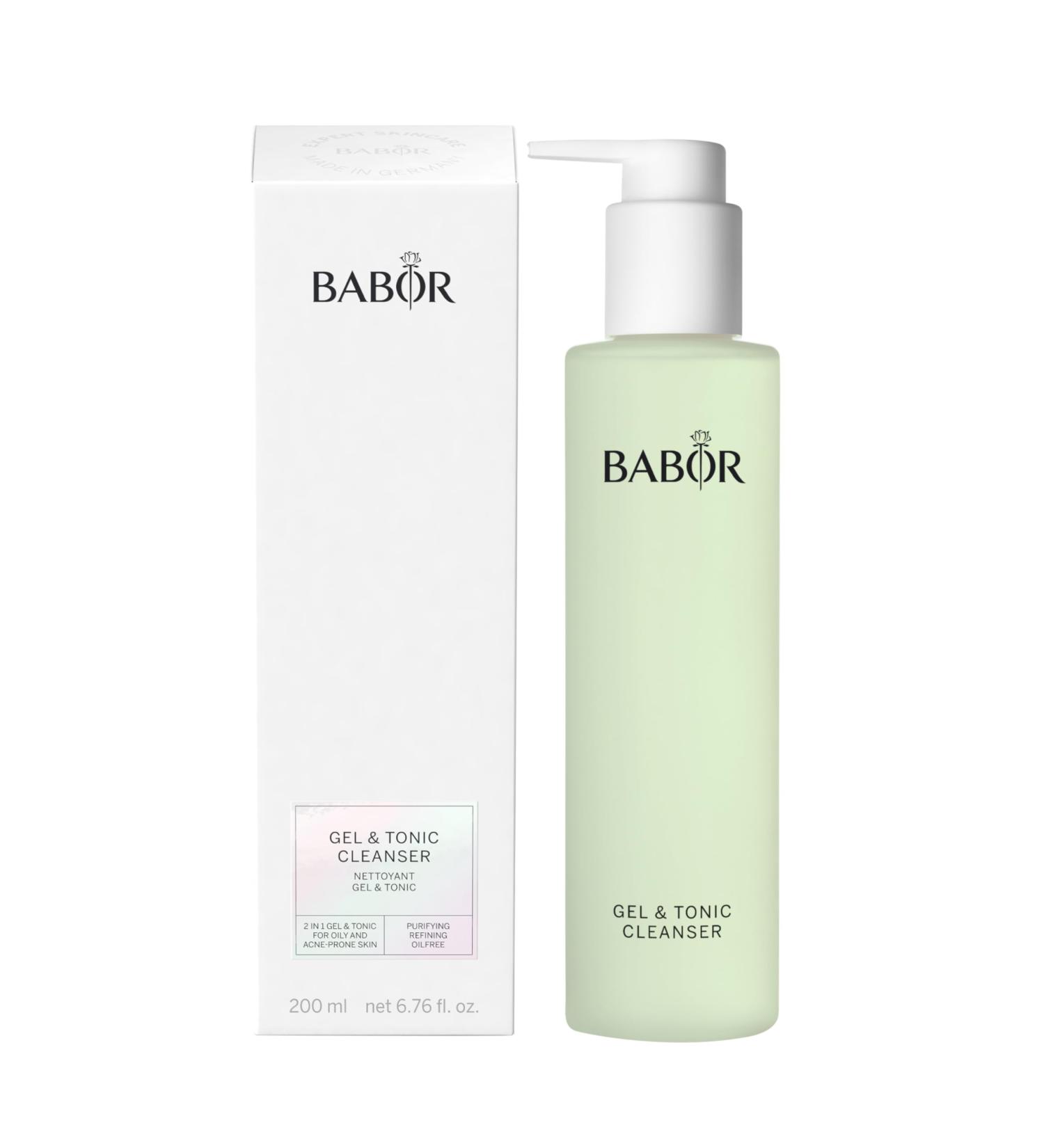 Babor Gel & Tonic for Oily Skin | Anti-Bacterial 2-in-1 Cleanser & Facial Water | Vegan Formula | 200ml | Launch 2023 - Buy Online on GoSupps.com