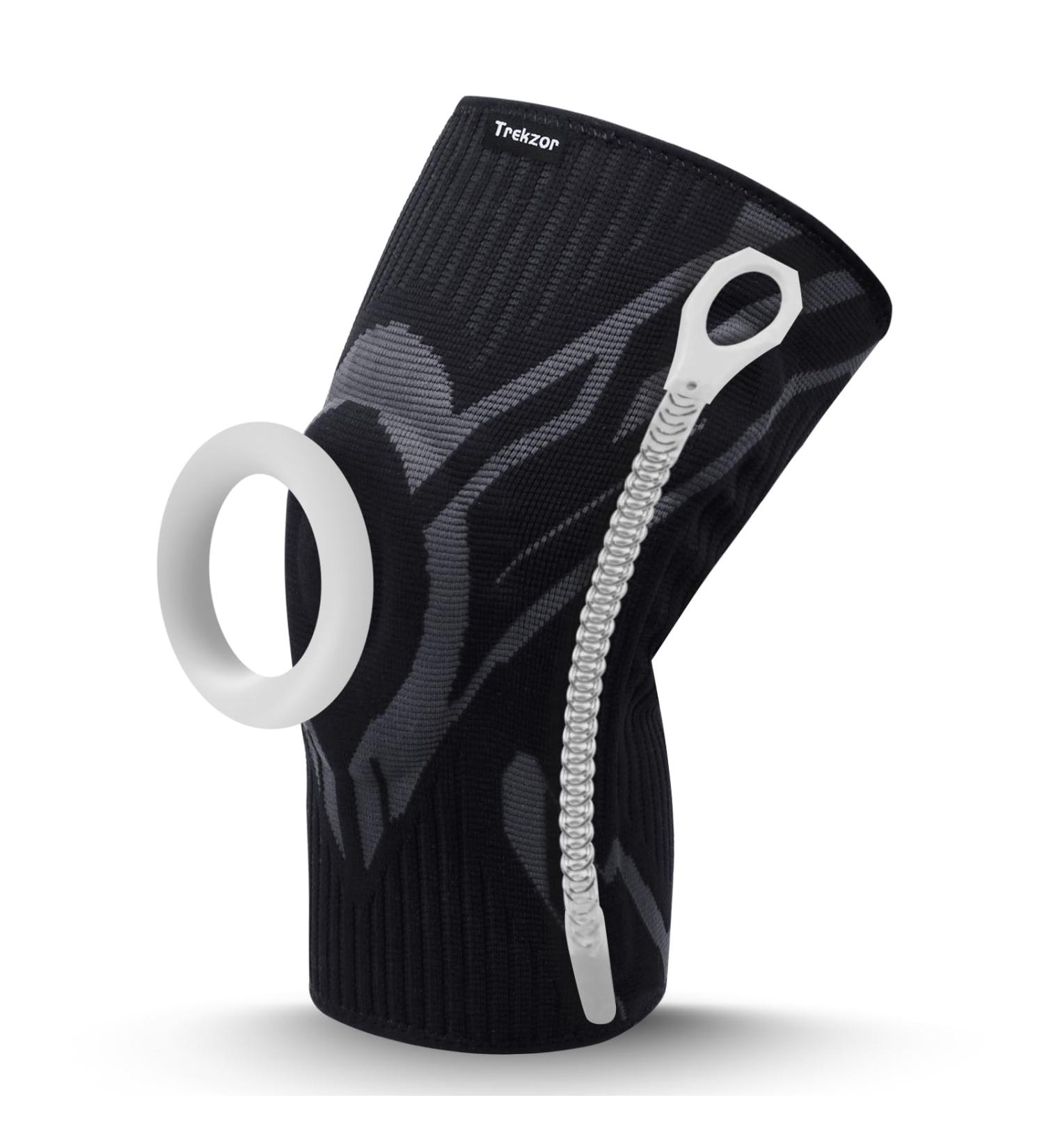 Knee Brace for Arthritis Pain Relief | Patellar Stabilizing Compression Sleeve with Side Stabilizers - X-Large Black - Buy Online on GoSupps.com