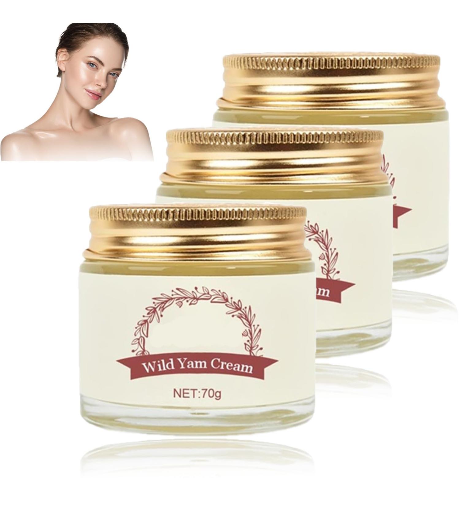 Wild Yam Cream Organic Annas Wild Yam Cream for Women Promoting Perimenopause and Menopause Supports All Skin Types (3 pcs) - Buy Online on GoSupps.com