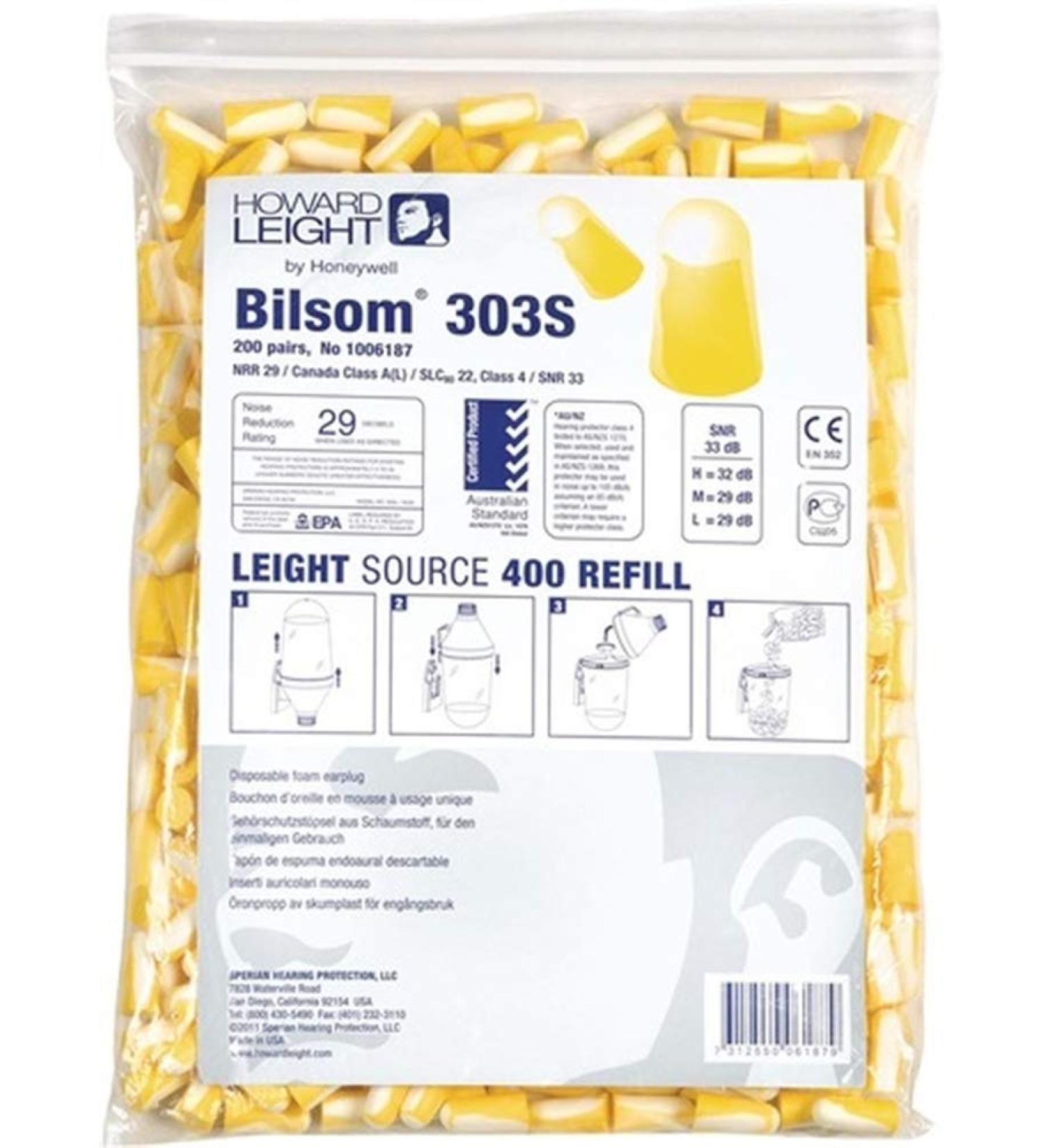 Earplugs Bilsom 303S EN 352-2 SNR 33 dB 200 PA/Pack size S