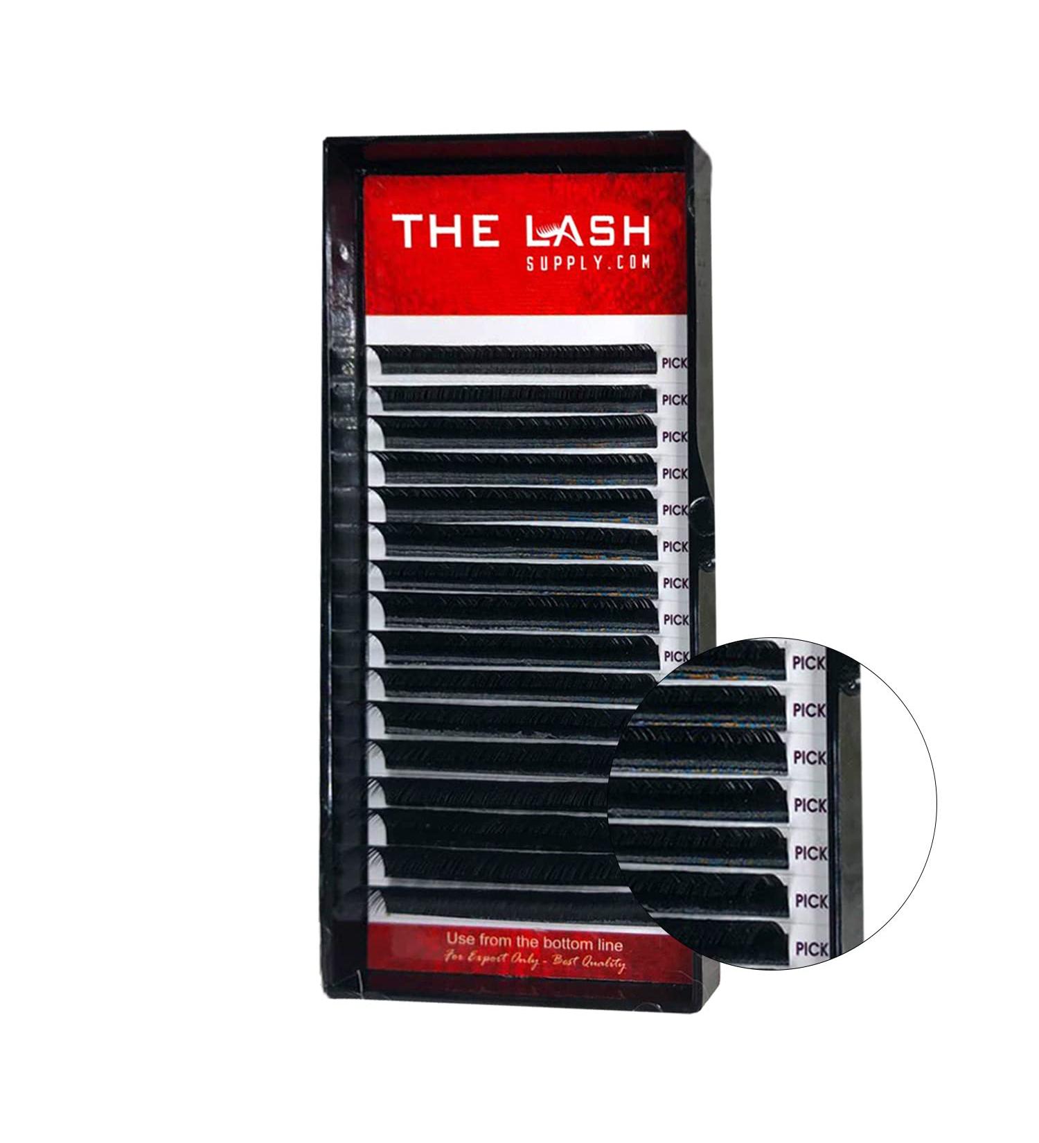 LASH SUPPLY Classic Eyelash Extension Supplies C/J/LD/D Curl 8-20mm Mixed Length Pack 0.20-D - Soft Lightweight Fake Lashes - Buy Online on GoSupps.com