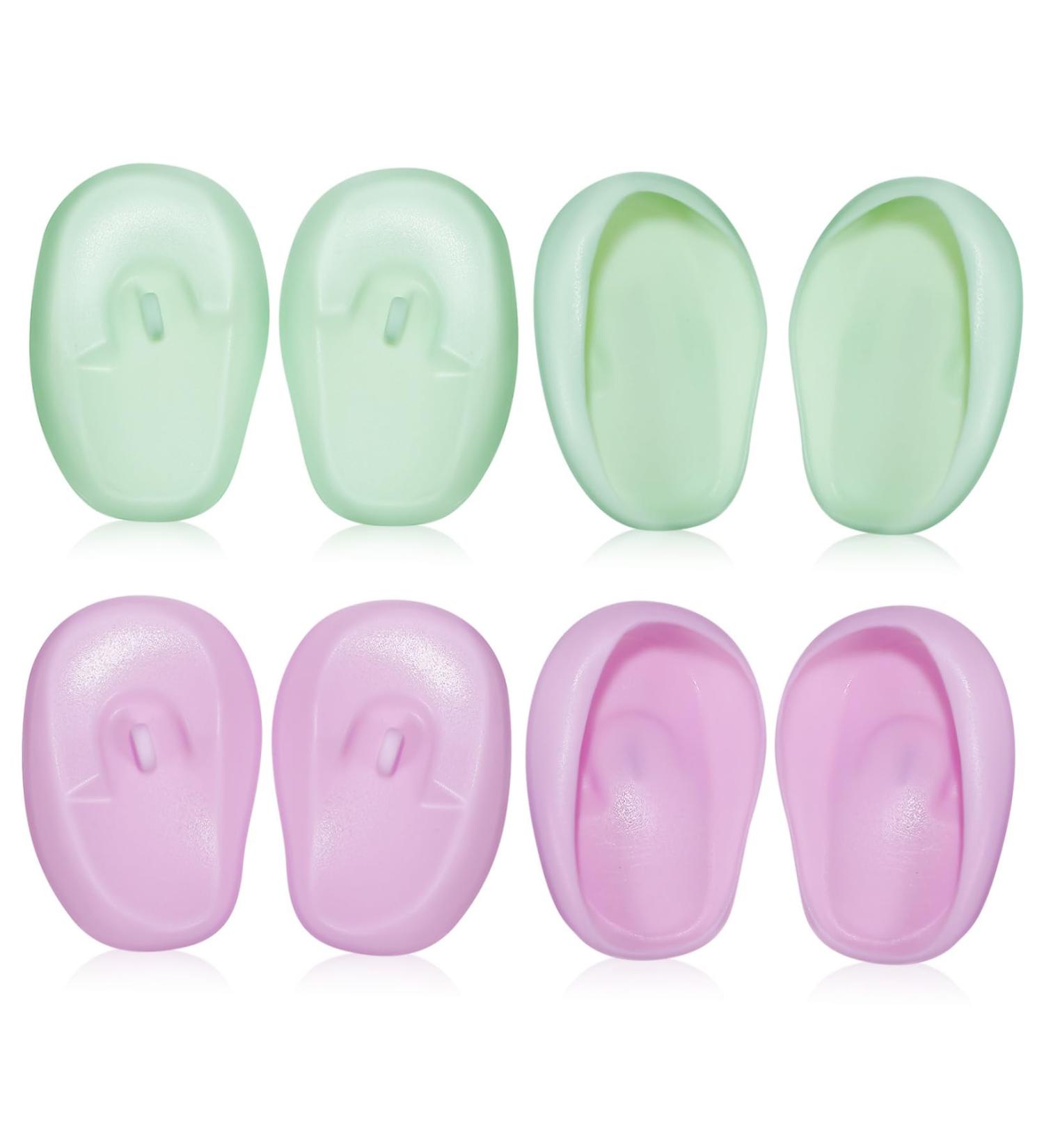 minkissy 4 Pairs tools Hair Dyeing Ear Covers Silicone Hair Coloring Ear Covers Hair Dyeing Earmuffs Ear Covers For Swimming Silicone Ear Covers ear protection Silica gel baking oil - Buy Online on GoSupps.com