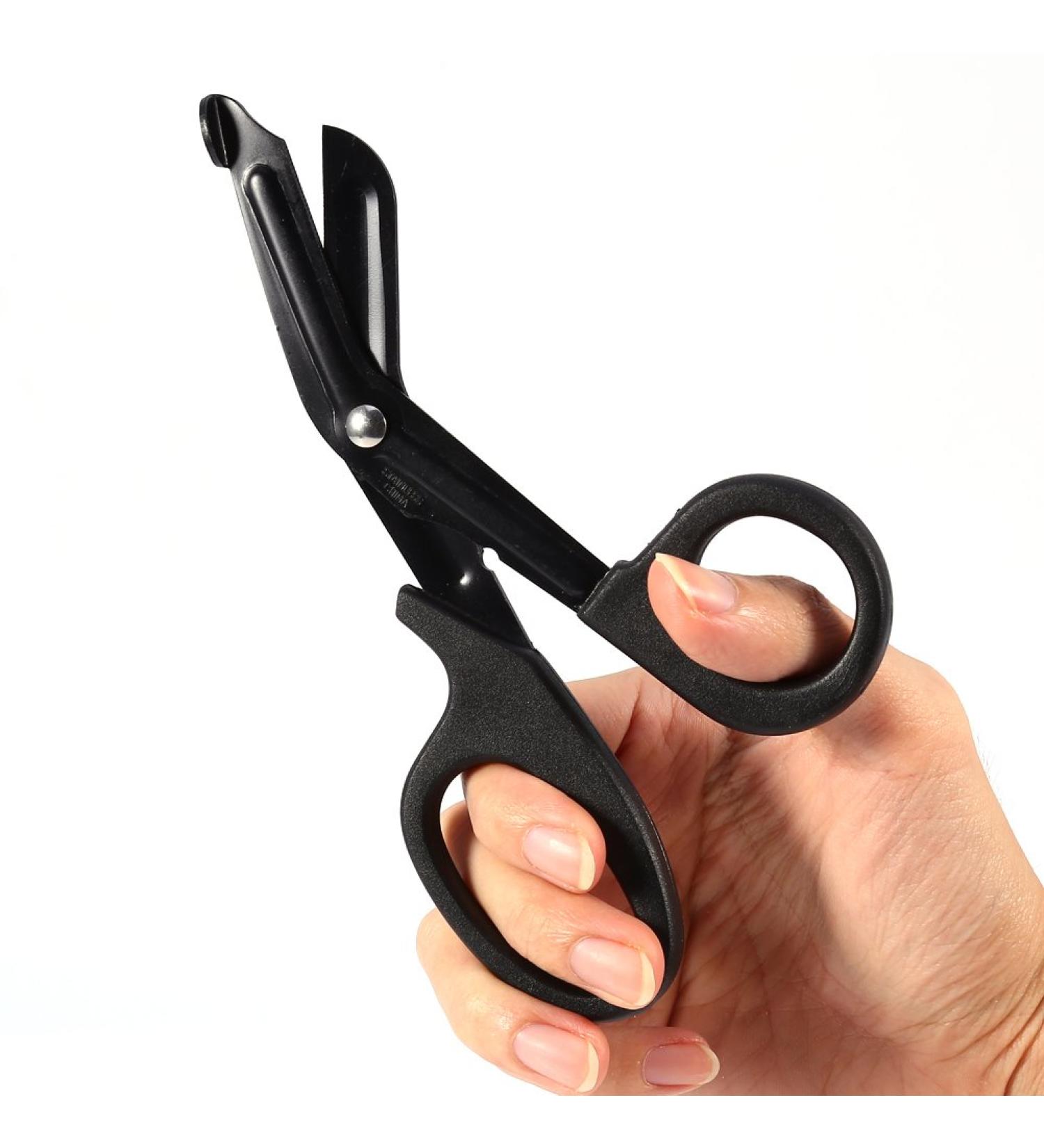 Medical Bandage Scissors 7 Emergency EMT Trauma Shears - Combat Tactical Tourniquet Kit for Paramedic First Aid - Home Nurse Bleeding Control (Black) - Buy Online on GoSupps.com