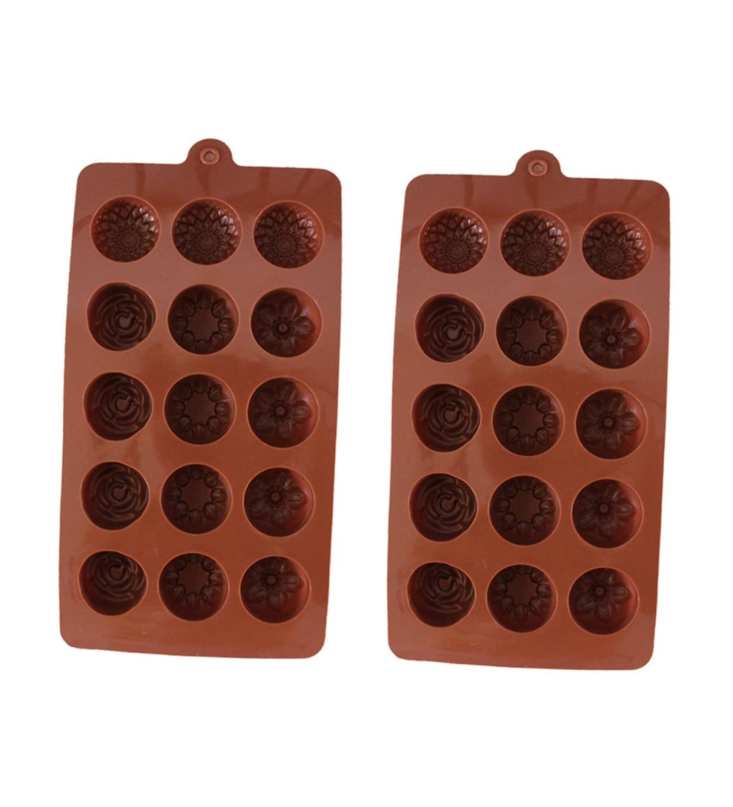 MAGICLULU 2pcs Decor Chocolate Silicone Molds Sphere Baking Silicone Candy Mold Candy Molds Silicone Moulds Cake Mold Silcone Molds Flower Baking Mould Cake Baking Molds Waffles Flowers mediumx2pcs Coffeex2pcs - Buy Online on GoSupps.com