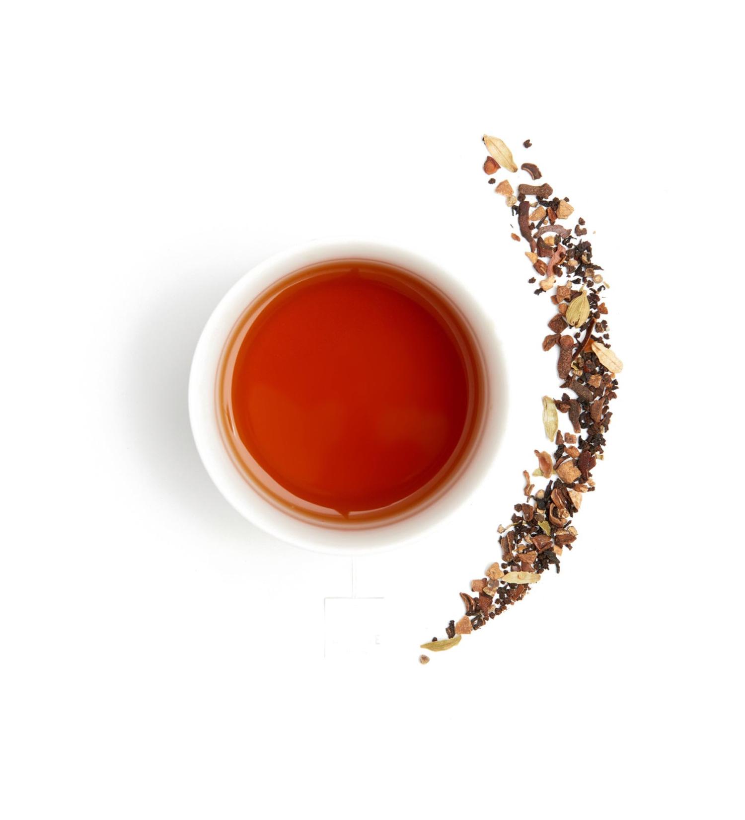 Organic Masala Chai Black Tea - Loose Leaf Traditional Spiced Indian Tea Blend with Cinnamon Cardamom and Ginger 50g - Buy Online on GoSupps.com