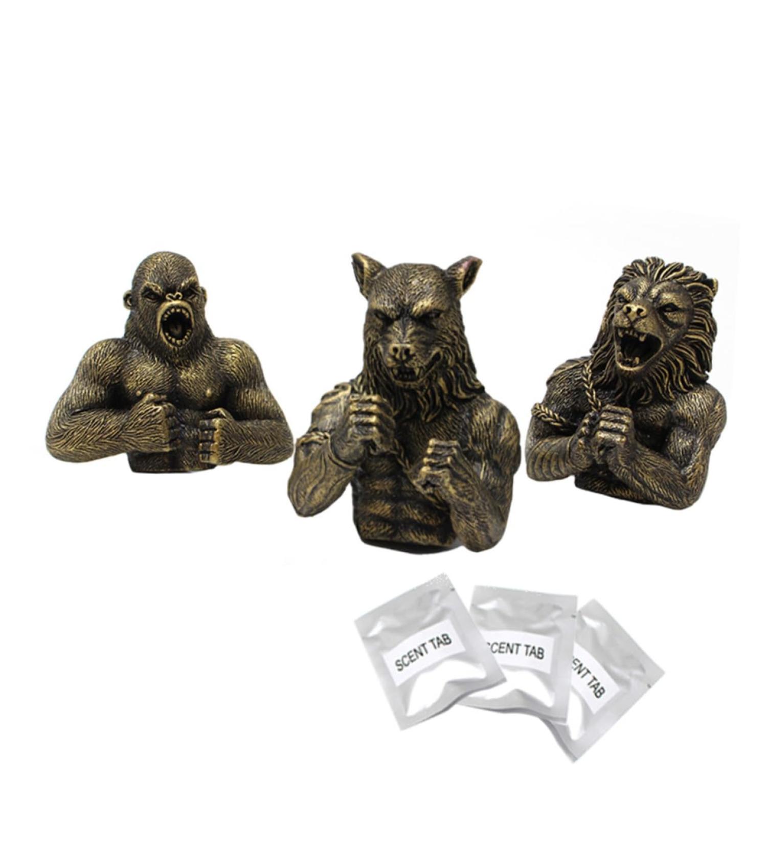 PartyKindom 3 Sets Aromatherapy Air Freshener Clips | Essential Oil Car Perfume | Animal Vent Fresheners for Home & Travel - Buy Online on GoSupps.com